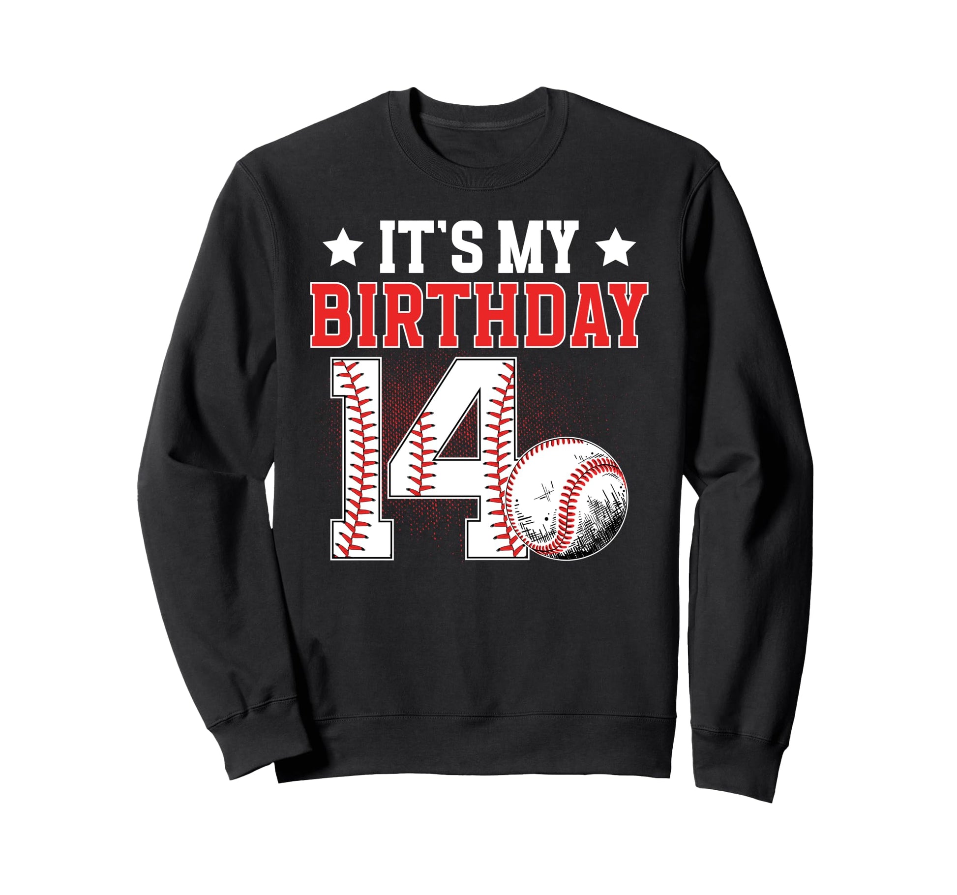 14Th Baseball Birthday Party 14 Sweatshirt - Unique Graphic for Adults - T-Shirt, Sweatshirt, Hoodie