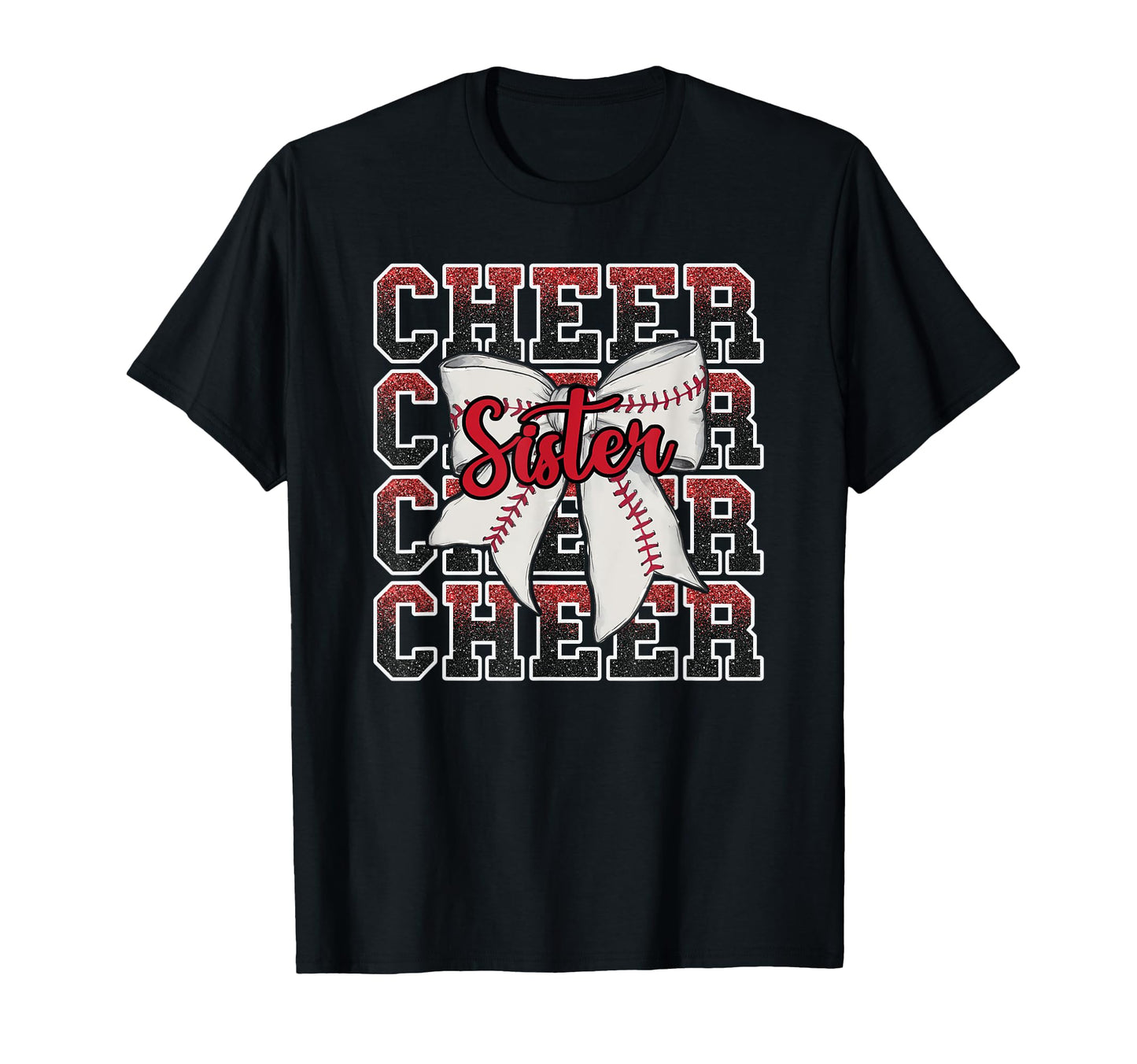 Loud Proud Baseball Cheer Sister T-Shirt - Graphic Print for Adults - T-Shirt, Sweatshirt, Hoodie