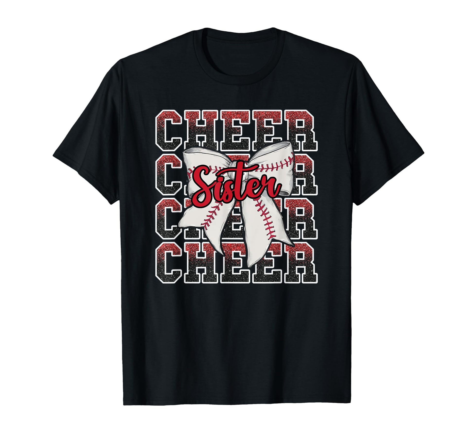 Loud Proud Baseball Cheer Sister T-Shirt - Graphic Print for Adults - T-Shirt, Sweatshirt, Hoodie