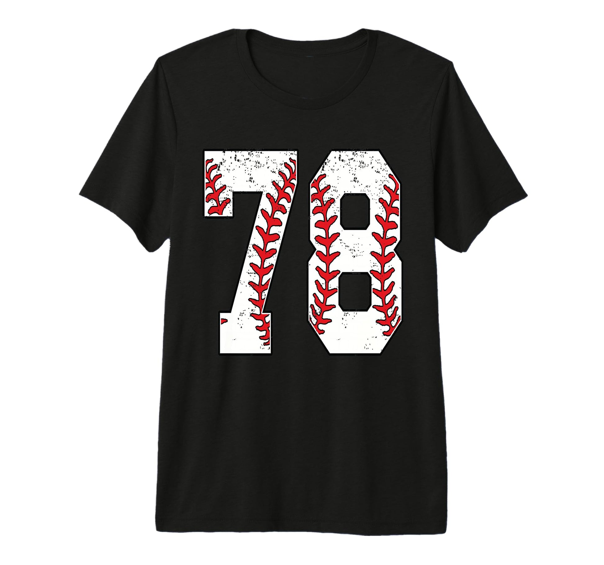 Number 78 Baseball 78 Jersey Number T-Shirt - Trendy Graphic Men Women - T-Shirt, Sweatshirt, Hoodie