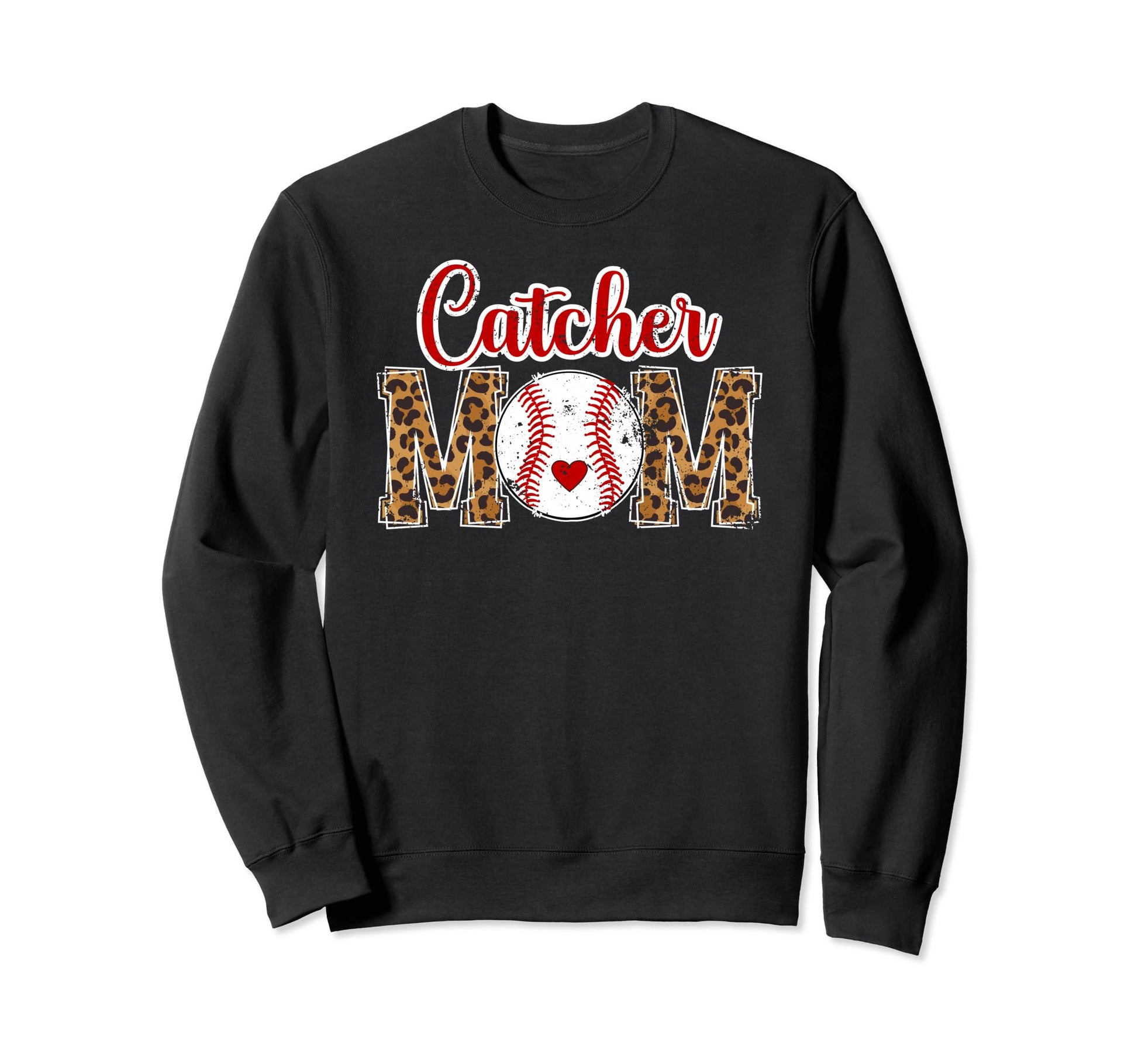 Baseball Catcher Mom Baseball Sweatshirt - Custom Art Print for Adults - T-Shirt, Sweatshirt, Hoodie