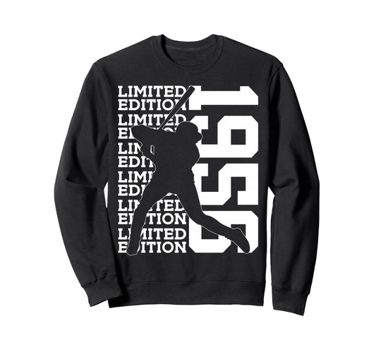 1956 Baseball 70Th Birthday Sweatshirt - Unique Graphic Unisex - T-Shirt, Sweatshirt, Hoodie
