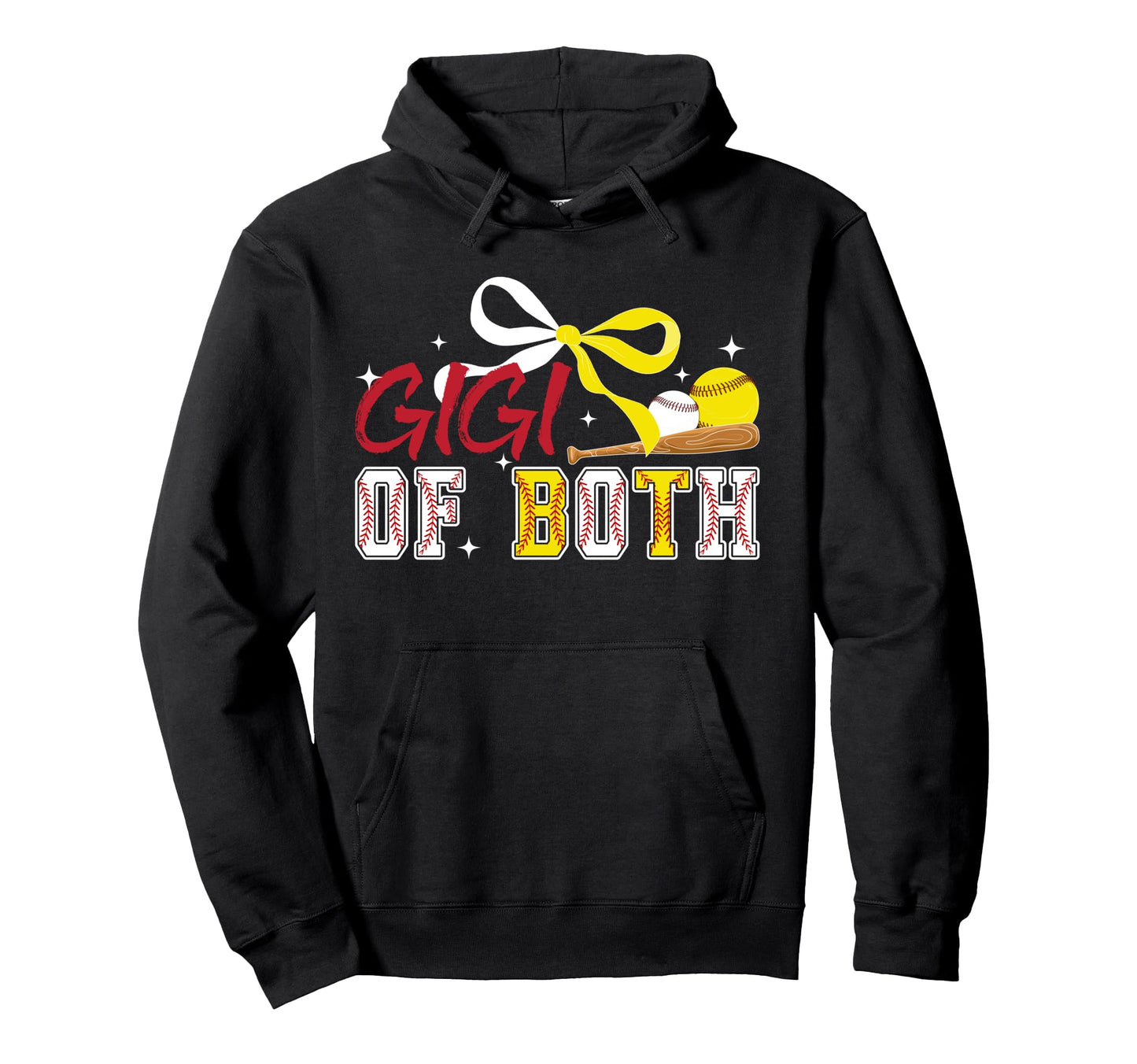 Gigi Both Coquette Baseball Softball Hoodie - Aesthetic Graphic Unisex - T-Shirt, Sweatshirt, Hoodie