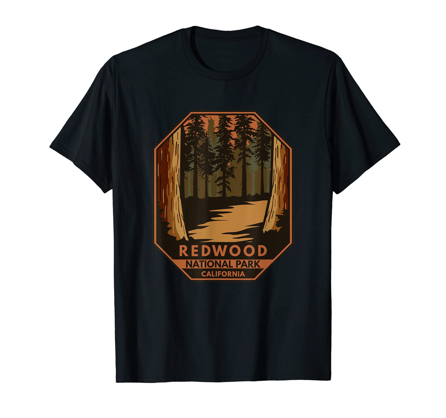 Redwood National Park Minimal Emblem T-Shirt - Aesthetic Graphic Unisex - T-Shirt, Sweatshirt, Hoodie