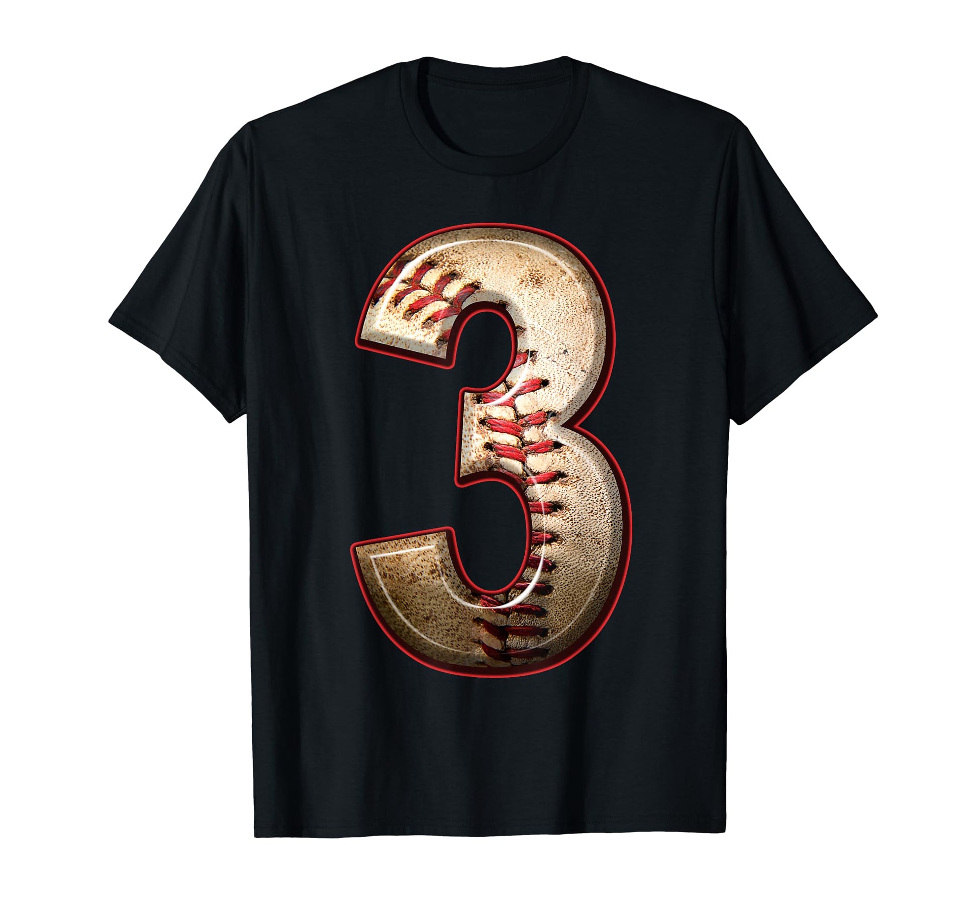 Baseball Birthday Three 3 Years Old T-Shirt - Fun Novelty Design Men Women - T-Shirt, Sweatshirt, Hoodie