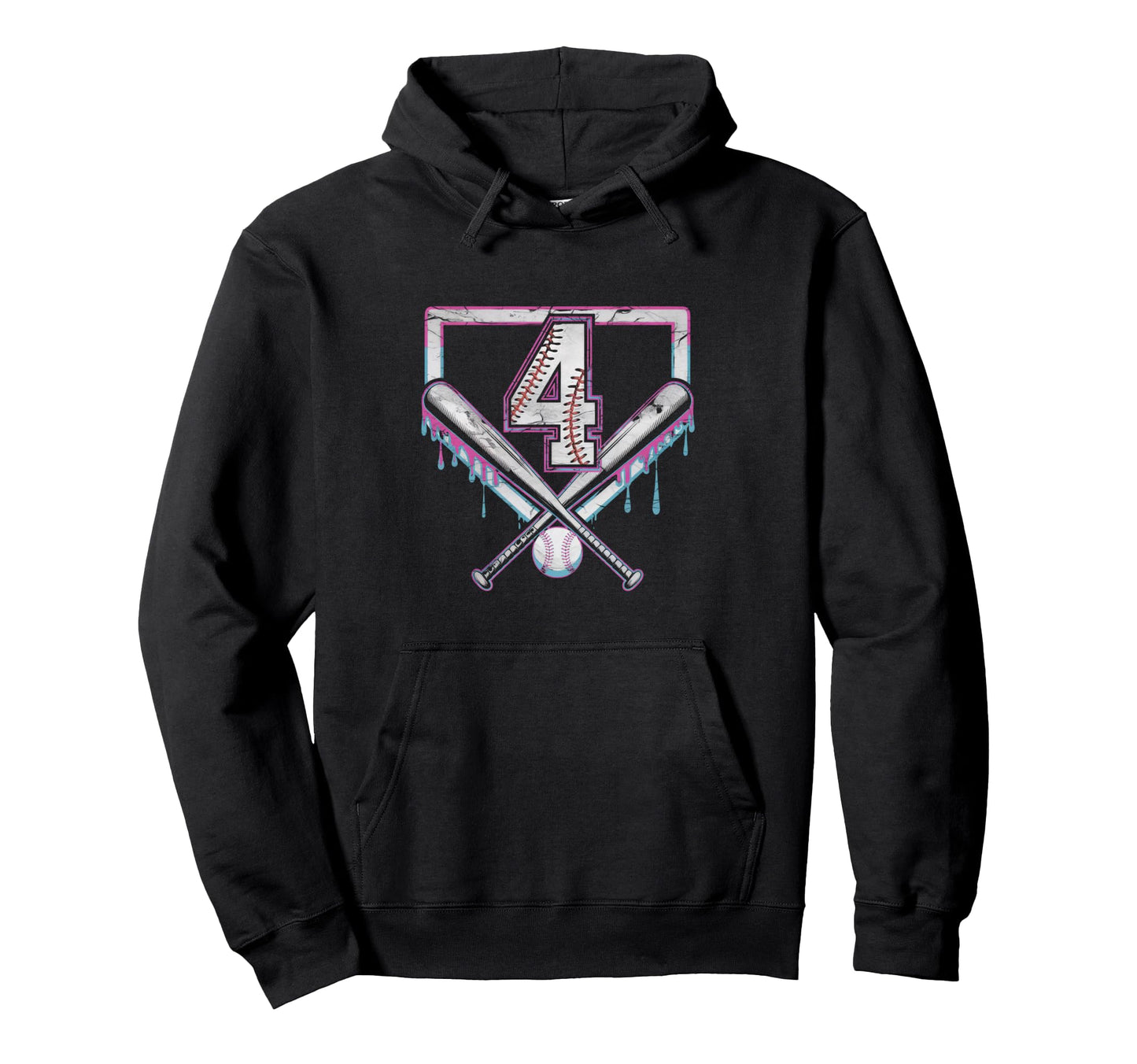Sprinkle 4Th Birthday Baseball Hoodie - Casual Everyday Wear for Adults - T-Shirt, Sweatshirt, Hoodie