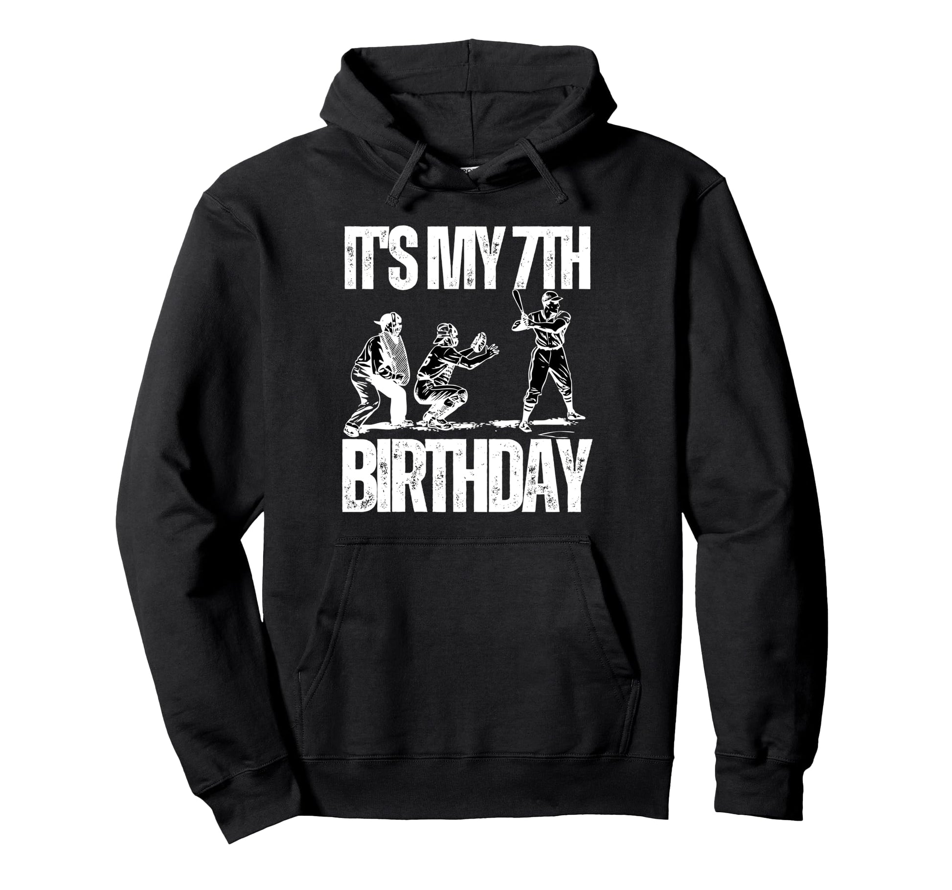 Its My 7Th Birthday Baseball Player 7Th Hoodie - Trendy Graphic Men Women - T-Shirt, Sweatshirt, Hoodie