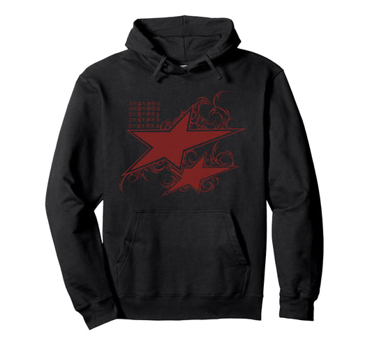 90S Y2K Double Star Tattoo Styl Hoodie - Minimalist Print Men Women - T-Shirt, Sweatshirt, Hoodie
