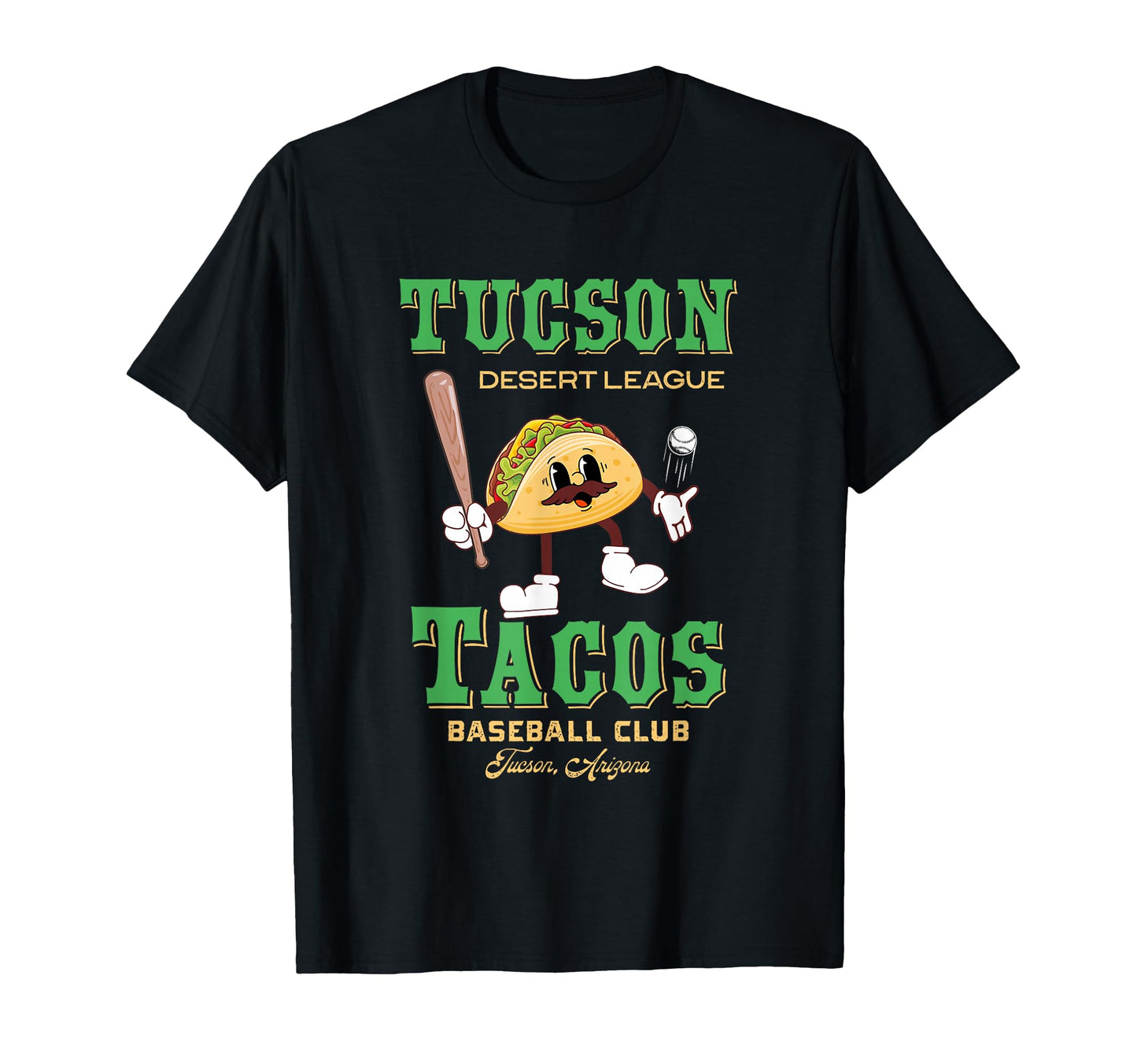 Tucson Tacos Minor League Baseball T-Shirt - Minimalist Print for Adults - T-Shirt, Sweatshirt, Hoodie