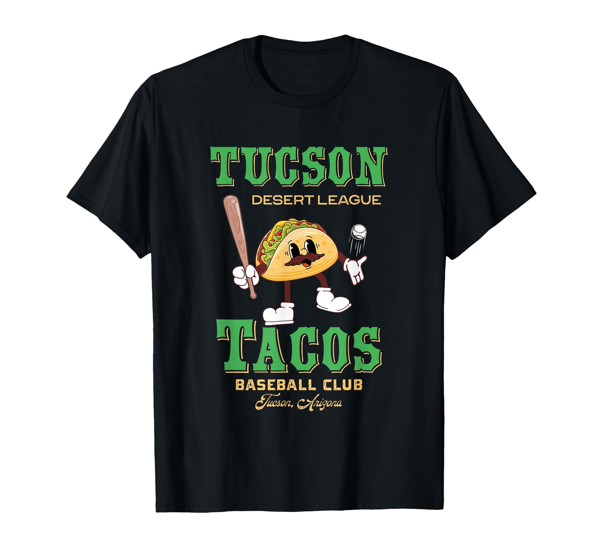 Tucson Tacos Minor League Baseball T-Shirt - Minimalist Print for Adults - T-Shirt, Sweatshirt, Hoodie
