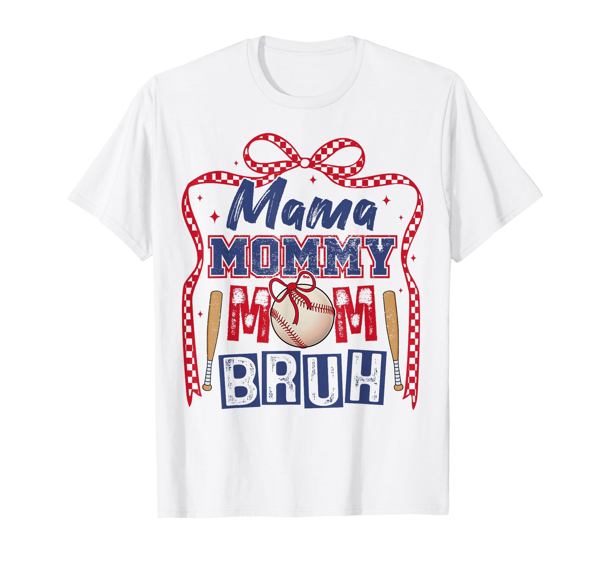 Mama Mommy Mom Bruh Baseball Mom T-Shirt - Graphic Print for Adults - T-Shirt, Sweatshirt, Hoodie