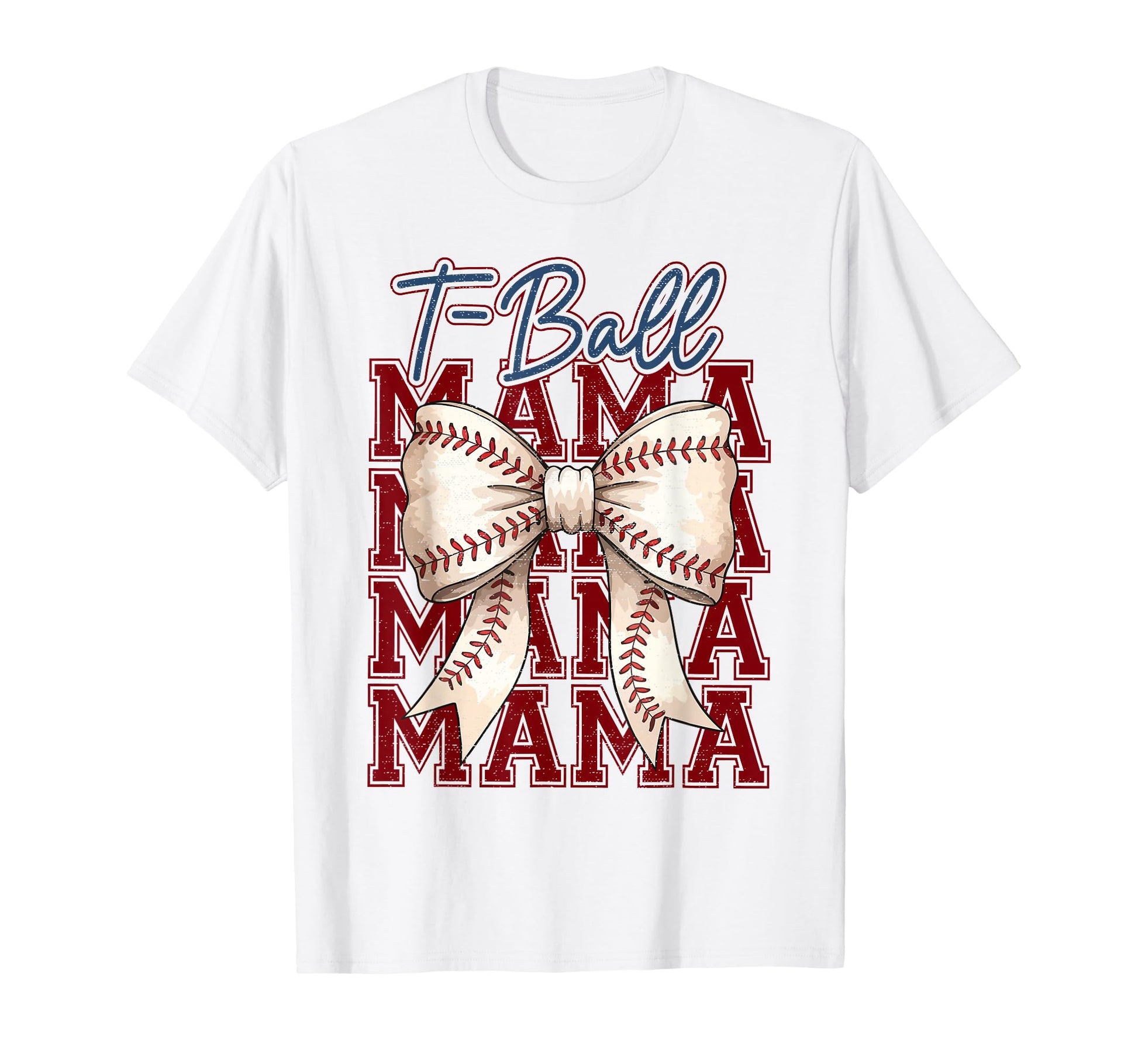 T Ball Mama Baseball Mom Coquette T-Shirt - Casual Everyday Wear Unisex - T-Shirt, Sweatshirt, Hoodie