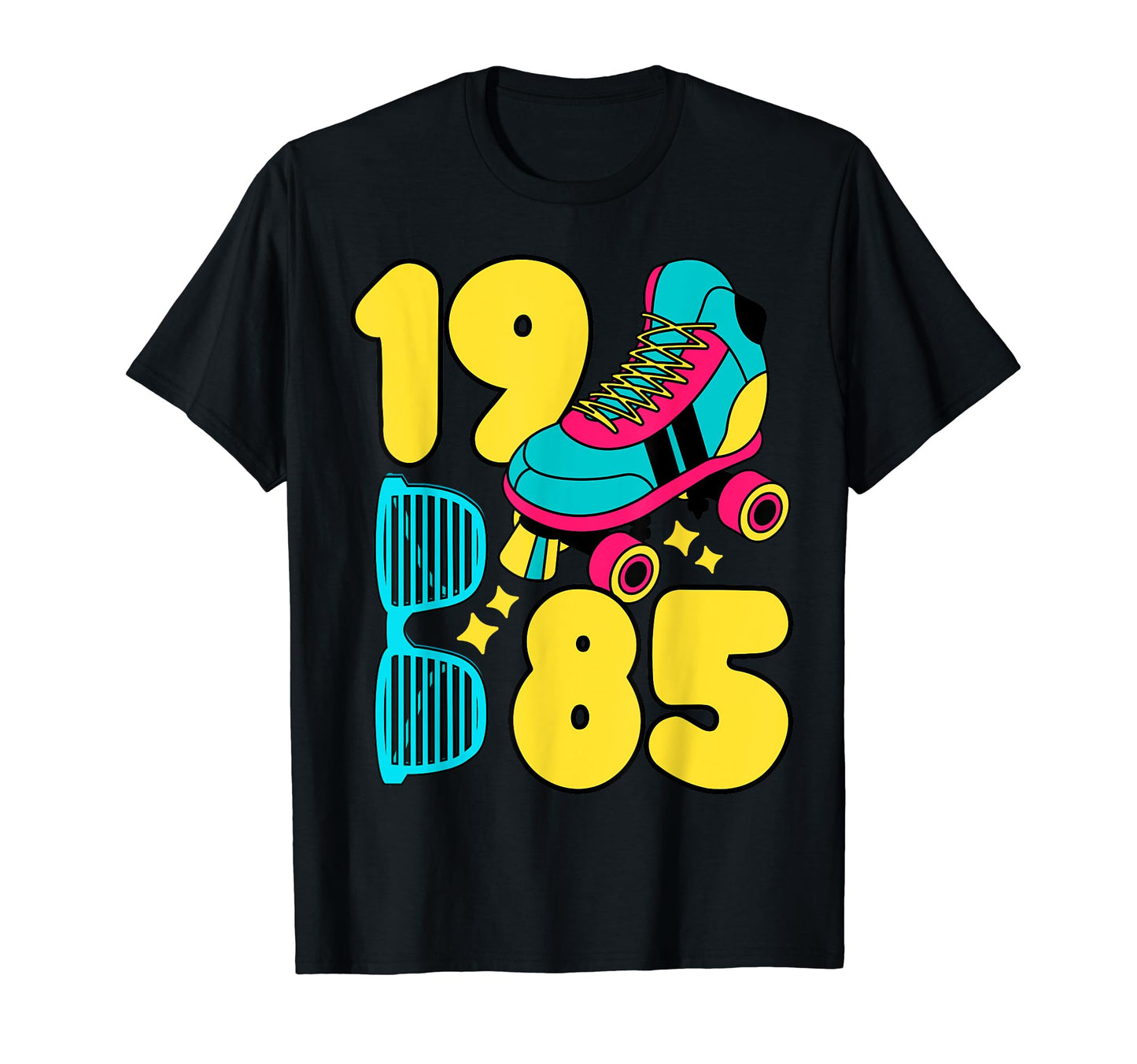 1986 Roller Rink 80S Night Nostalgia T-Shirt - Graphic Print Men Women - T-Shirt, Sweatshirt, Hoodie