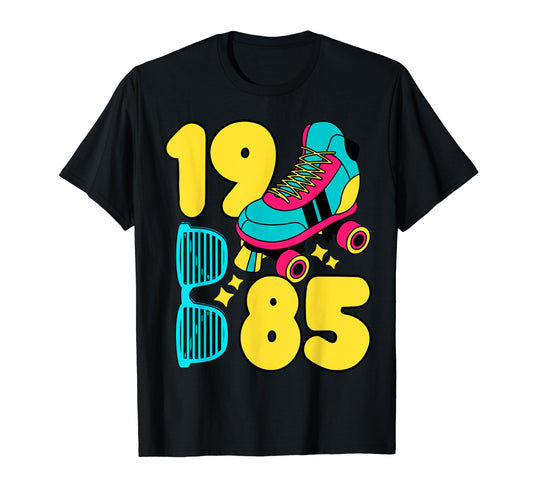 1986 Roller Rink 80S Night Nostalgia T-Shirt - Graphic Print Men Women - T-Shirt, Sweatshirt, Hoodie
