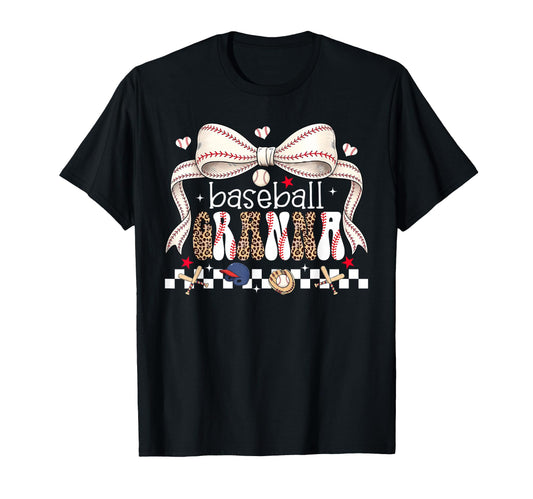 Baseball Granna Coquette Bow Baseball T-Shirt - Minimalist Print Men Women - T-Shirt, Sweatshirt, Hoodie