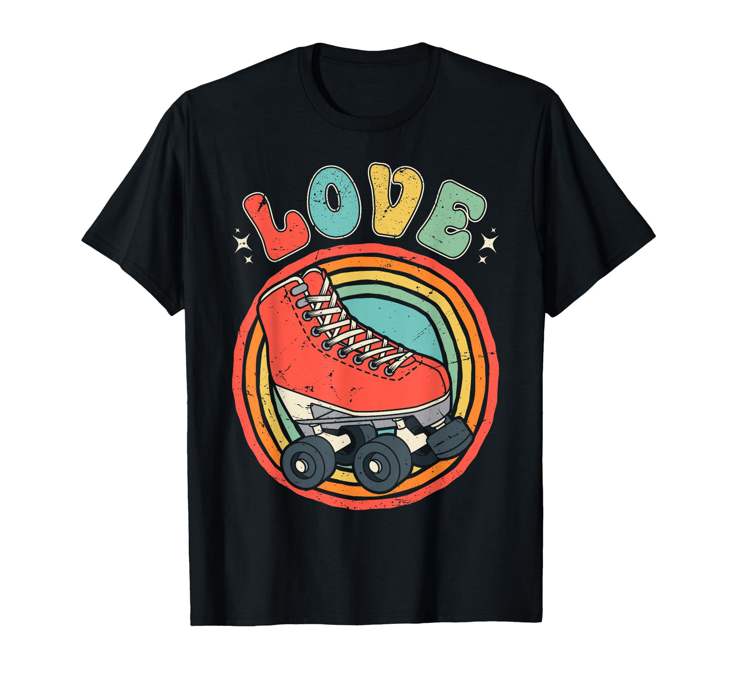 Roller Skater Love Skate Shoes 70S 80S T-Shirt - Trendy Graphic for Adults - T-Shirt, Sweatshirt, Hoodie
