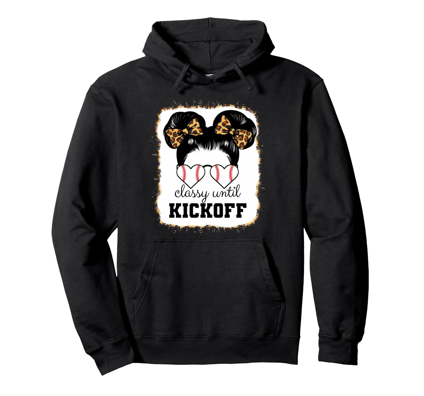 Baseball Player Leopard Classy Until Hoodie - Graphic Print for Adults - T-Shirt, Sweatshirt, Hoodie