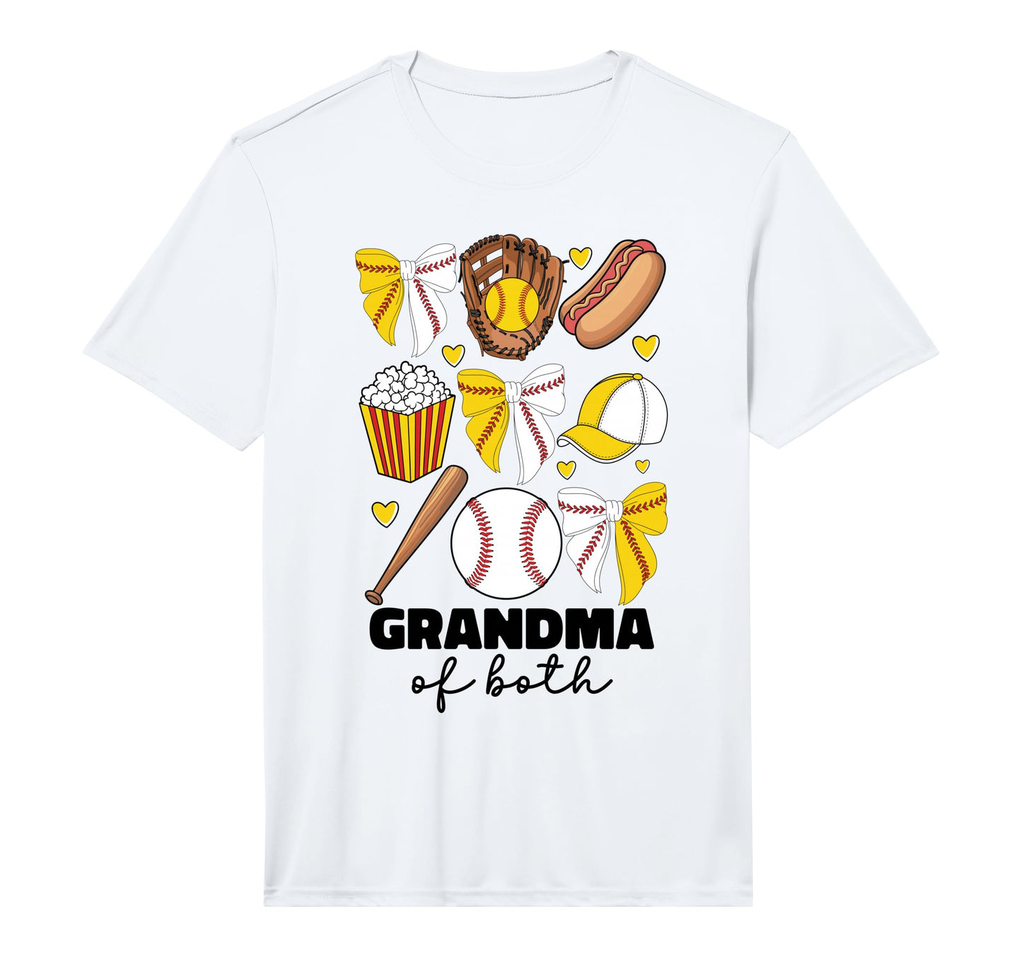Mens Grandma Both Baseball And T-Shirt - Custom Art Print Men Women - T-Shirt, Sweatshirt, Hoodie