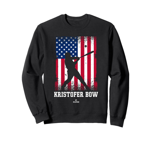 American Flag Swing Kristofer Bow Sweatshirt - Graphic Print for Adults - T-Shirt, Sweatshirt, Hoodie