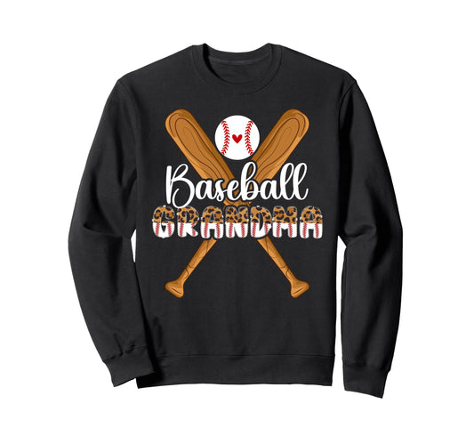 Baseball Grandma Baseball Player Sweatshirt - Unique Graphic for Adults - T-Shirt, Sweatshirt, Hoodie