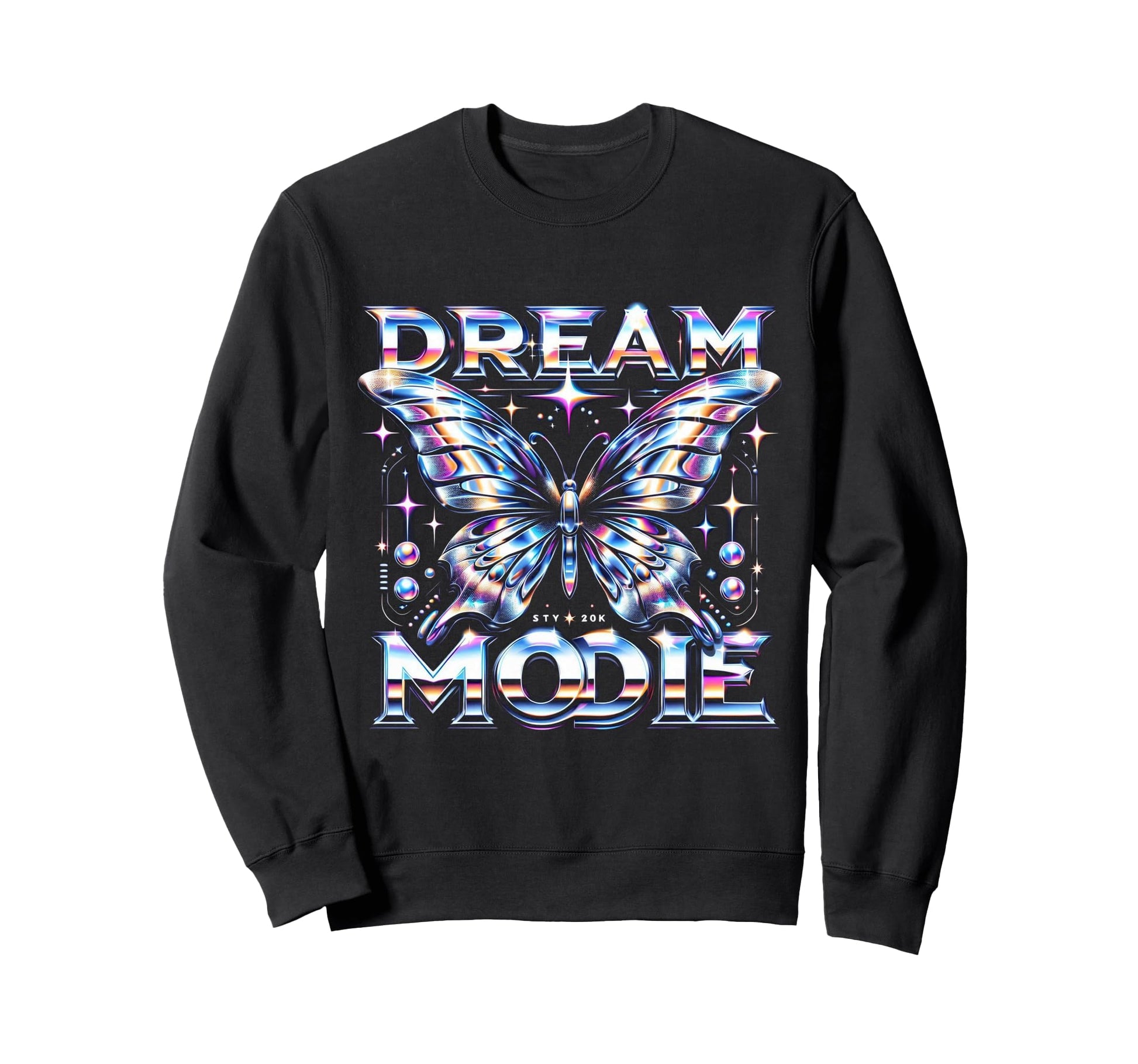 Y2K Butterfly Dream Mode Sweatshirt - Fun Novelty Design Men Women - T-Shirt, Sweatshirt, Hoodie