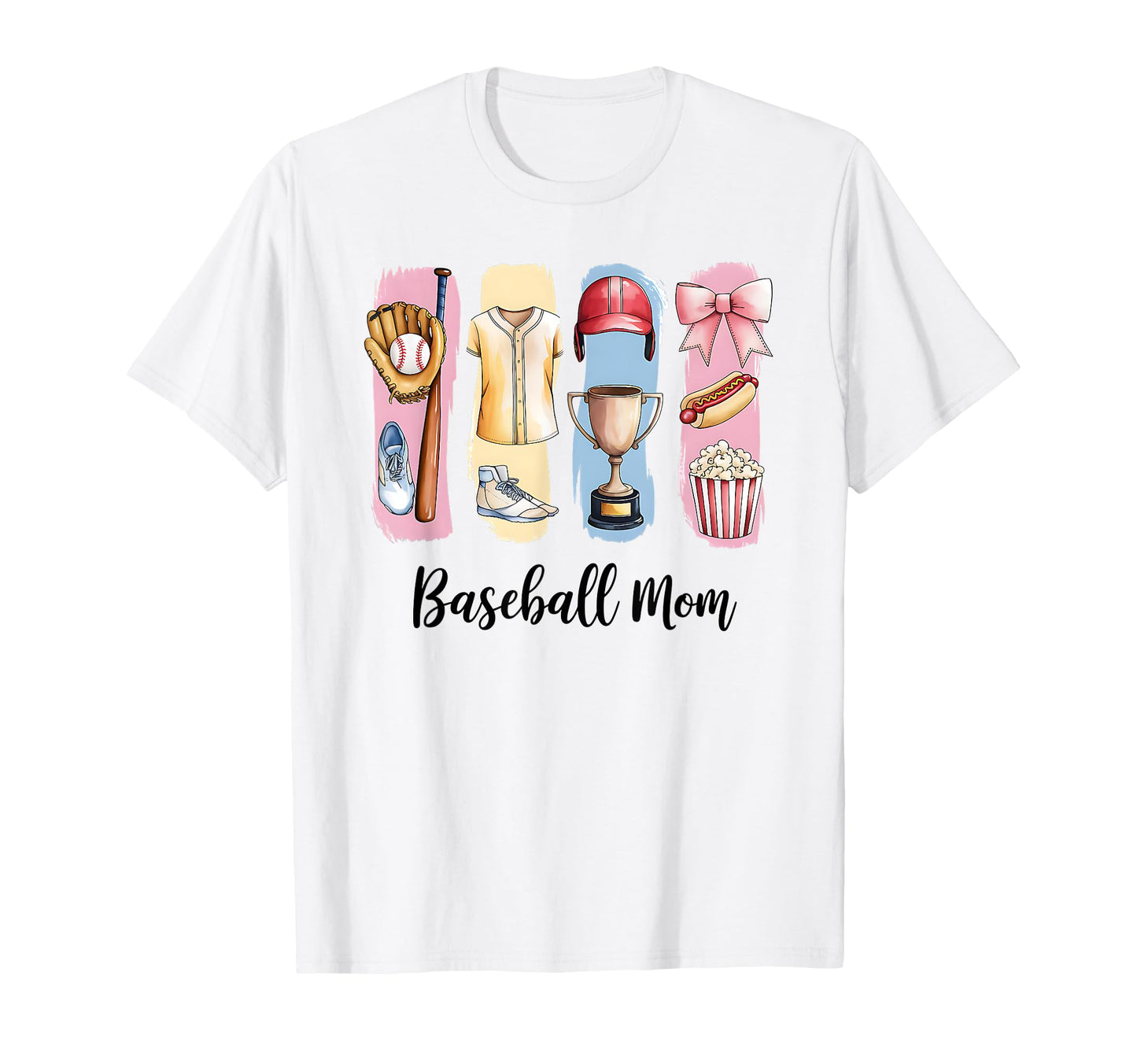 Baseball Coquette Bow Mothers Day T-Shirt - Casual Everyday Wear Unisex - T-Shirt, Sweatshirt, Hoodie