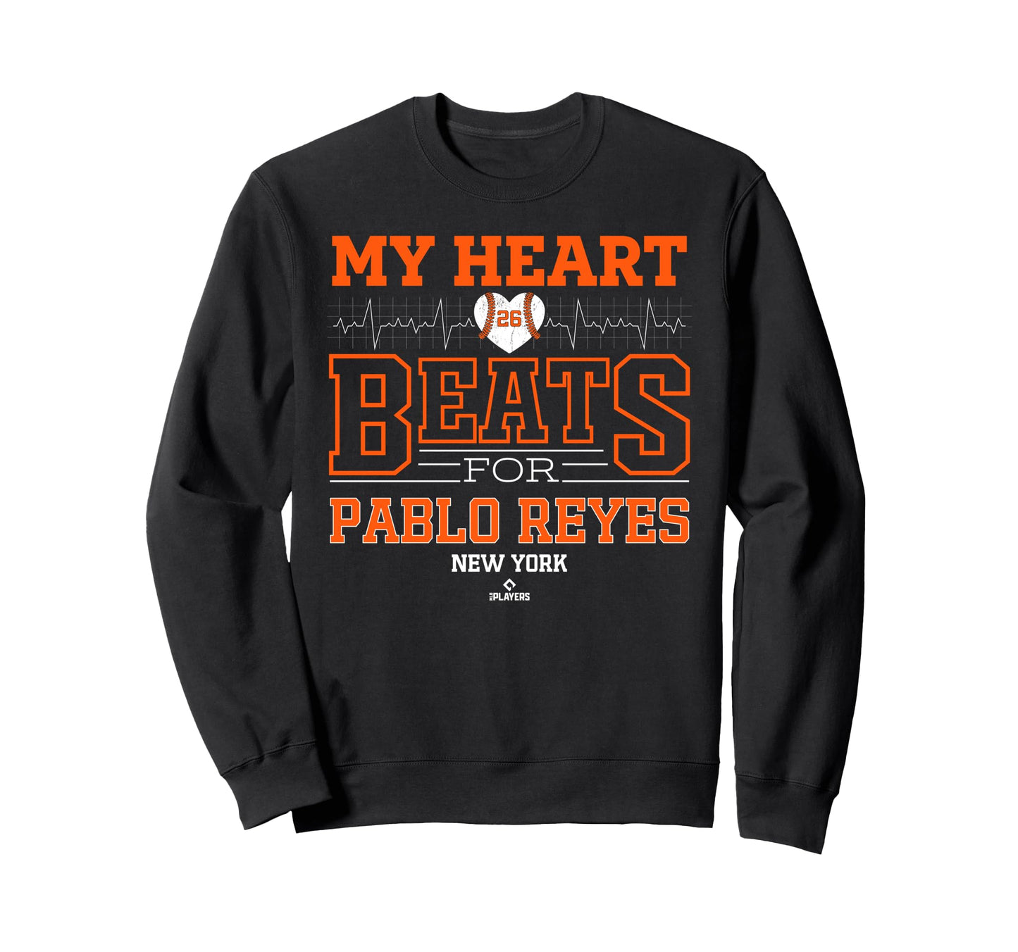 My Heart Beats Pablo Reyes New York Sweatshirt - Trendy Graphic for Adults - T-Shirt, Sweatshirt, Hoodie