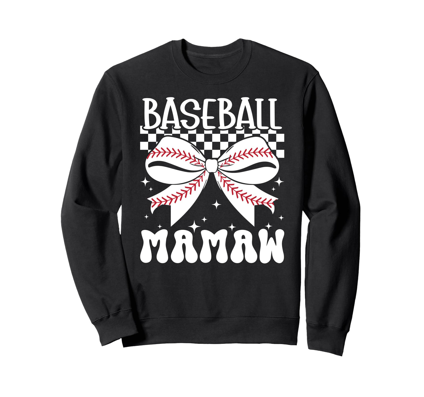 Baseball Mamaw Coquette Mamaw Sweatshirt - Casual Everyday Wear for Adults - T-Shirt, Sweatshirt, Hoodie