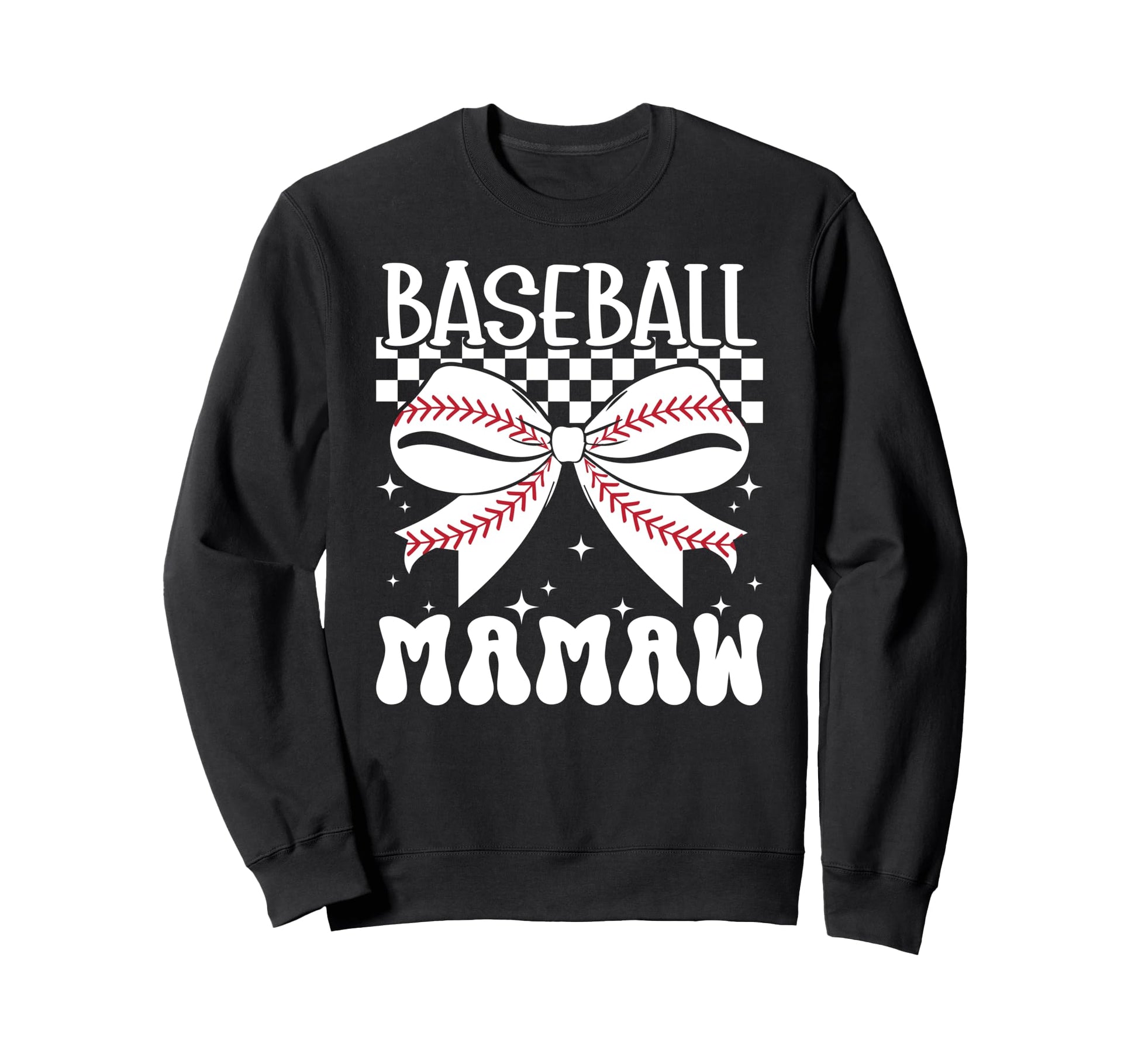 Baseball Mamaw Coquette Mamaw Sweatshirt - Casual Everyday Wear for Adults - T-Shirt, Sweatshirt, Hoodie