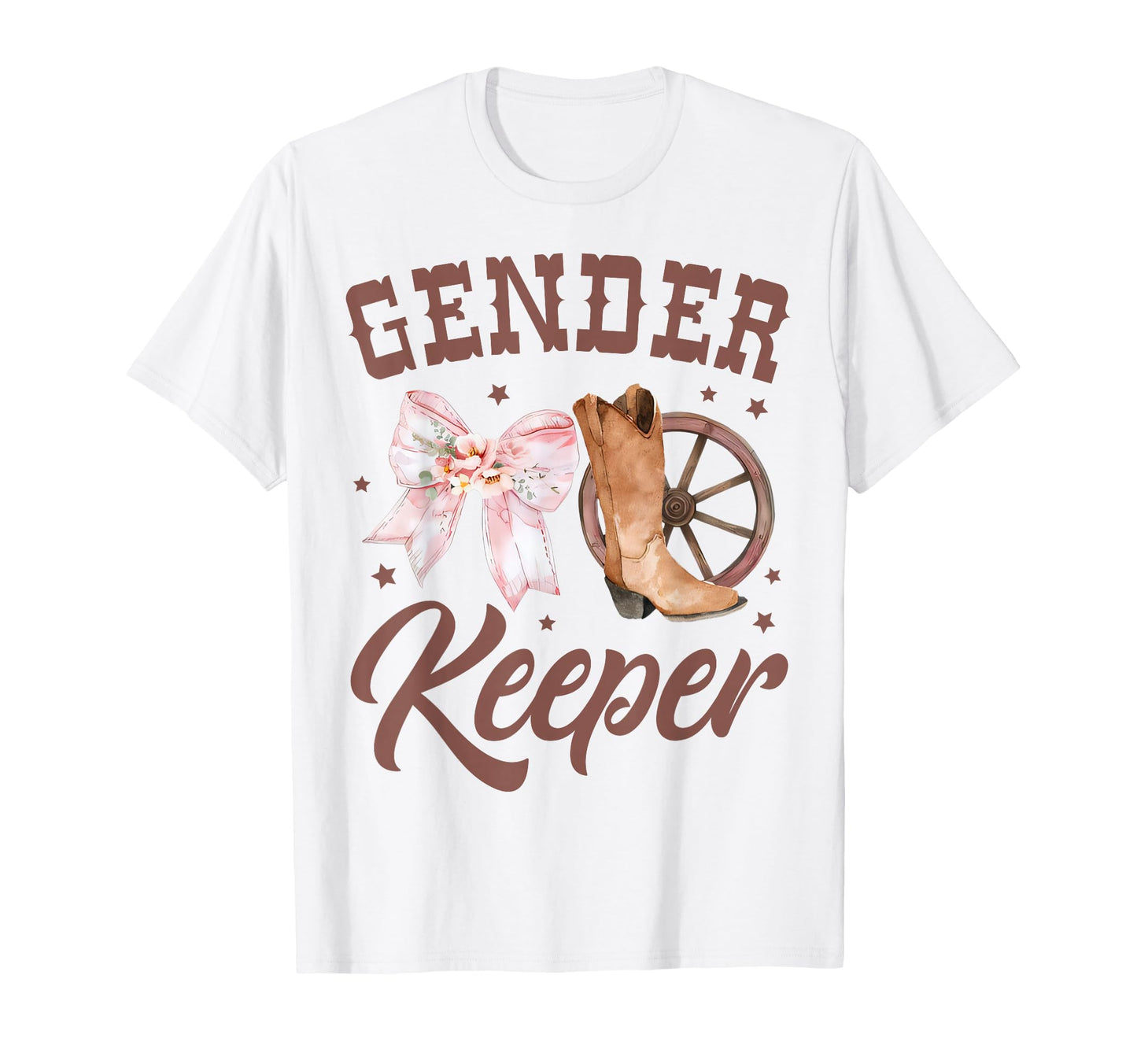 Western Gender Reveal Keeper Gender T-Shirt - Custom Art Print for Adults - T-Shirt, Sweatshirt, Hoodie