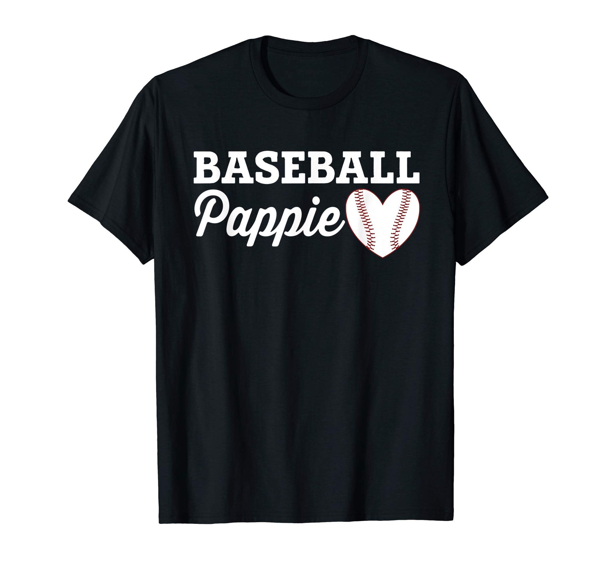 Baseball Pappie Love Heart T-Shirt - Fun Novelty Design for Adults - T-Shirt, Sweatshirt, Hoodie