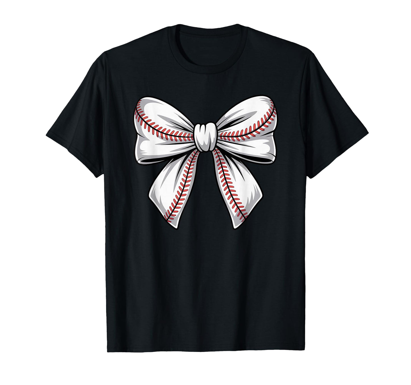 Coquette Bow Baseball Game Day Cheer Mom T-Shirt - Unique Graphic Unisex - T-Shirt, Sweatshirt, Hoodie