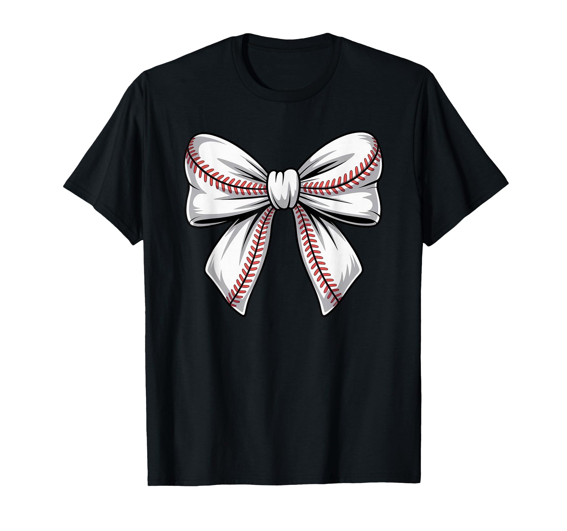 Coquette Bow Baseball Game Day Cheer Mom T-Shirt - Unique Graphic Unisex - T-Shirt, Sweatshirt, Hoodie