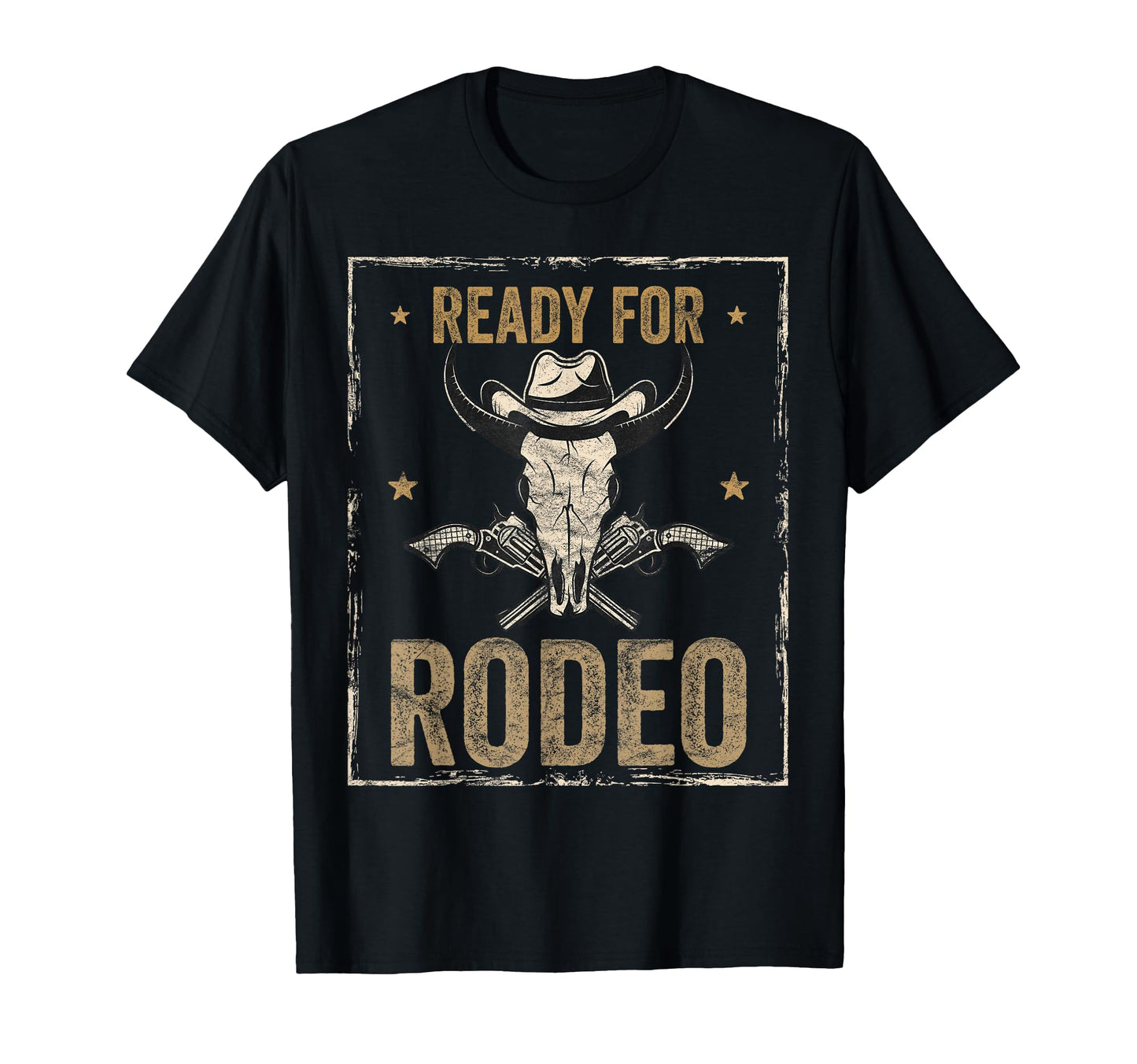Ready Rodeo Distressed Western T-Shirt - Casual Everyday Wear Men Women - T-Shirt, Sweatshirt, Hoodie
