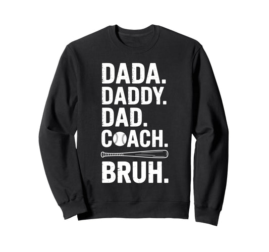 Baseball Dad Dad Father Baseball Dad Sweatshirt - Unique Graphic Unisex - T-Shirt, Sweatshirt, Hoodie