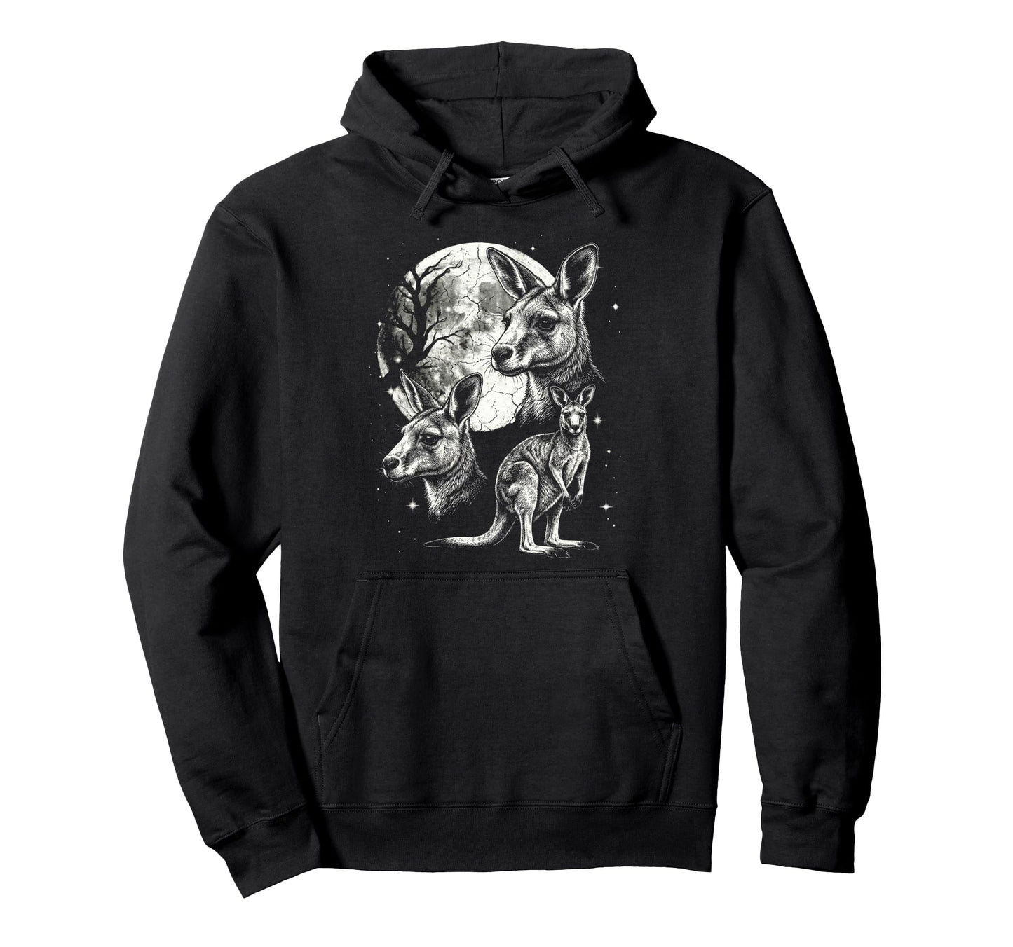 Kangaroo 90S Aesthetic Y2K Kangaroo Hoodie - Graphic Print for Adults - T-Shirt, Sweatshirt, Hoodie