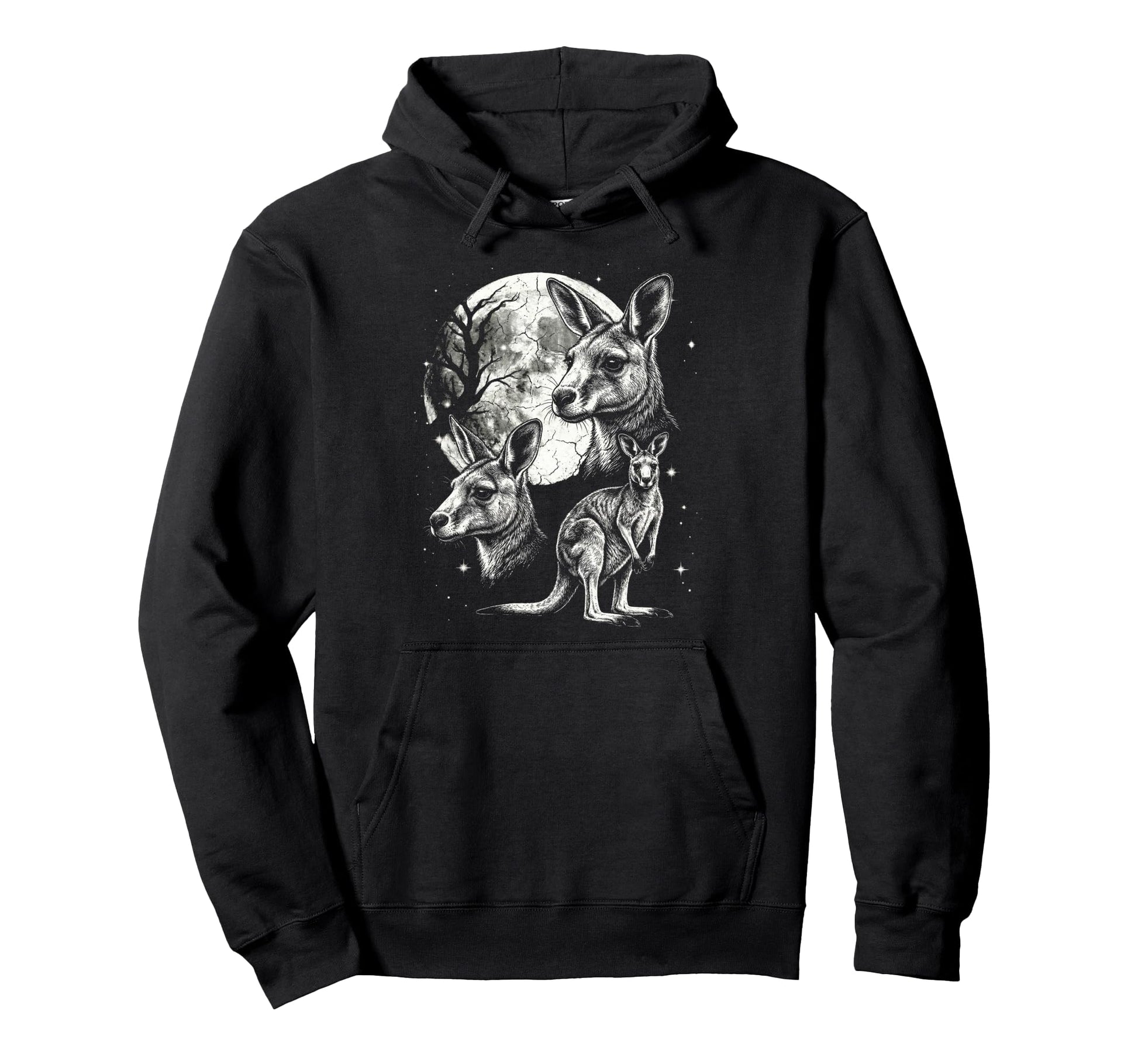 Kangaroo 90S Aesthetic Y2K Kangaroo Hoodie - Graphic Print for Adults - T-Shirt, Sweatshirt, Hoodie