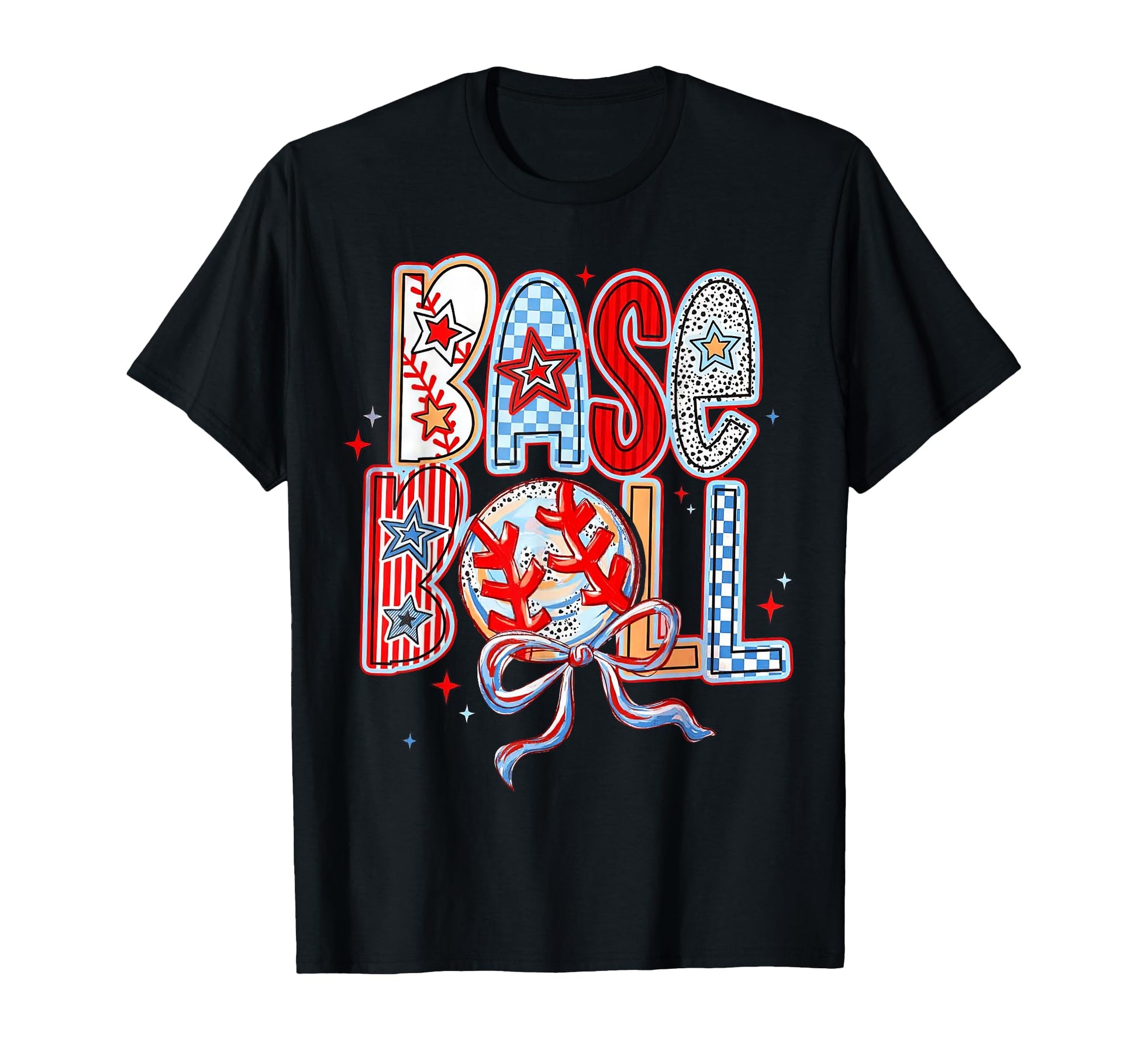 Baseball Coquette Bow Sport Lover T-Shirt - Unique Graphic for Adults - T-Shirt, Sweatshirt, Hoodie