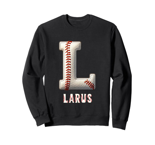 Baseball Home Run Moritz Initial Letter Sweatshirt - Graphic Print Unisex - T-Shirt, Sweatshirt, Hoodie