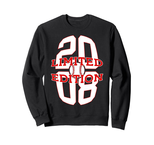 18 Years 2008 Baseball 18Th Sweatshirt - Streetwear Style for Adults - T-Shirt, Sweatshirt, Hoodie