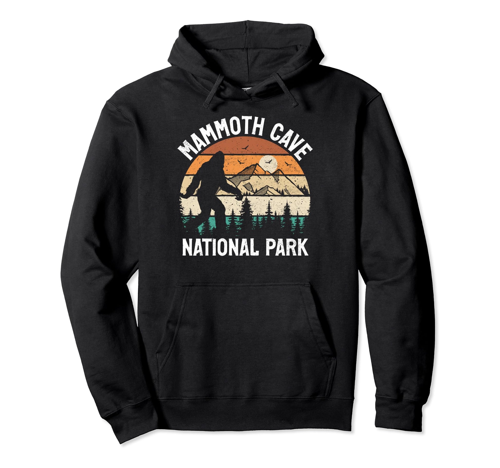 Mammoth Cave National Park Bigfoot Hoodie - Custom Art Print Unisex - T-Shirt, Sweatshirt, Hoodie