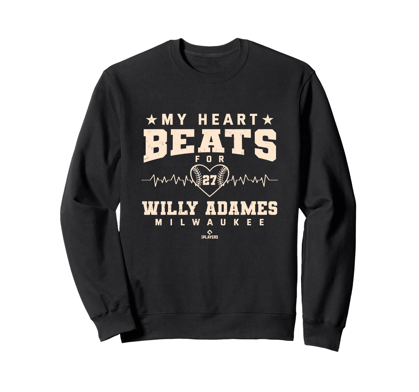 My Heart Beats Willy Adames Baseball Sweatshirt - Custom Art Print Unisex - T-Shirt, Sweatshirt, Hoodie