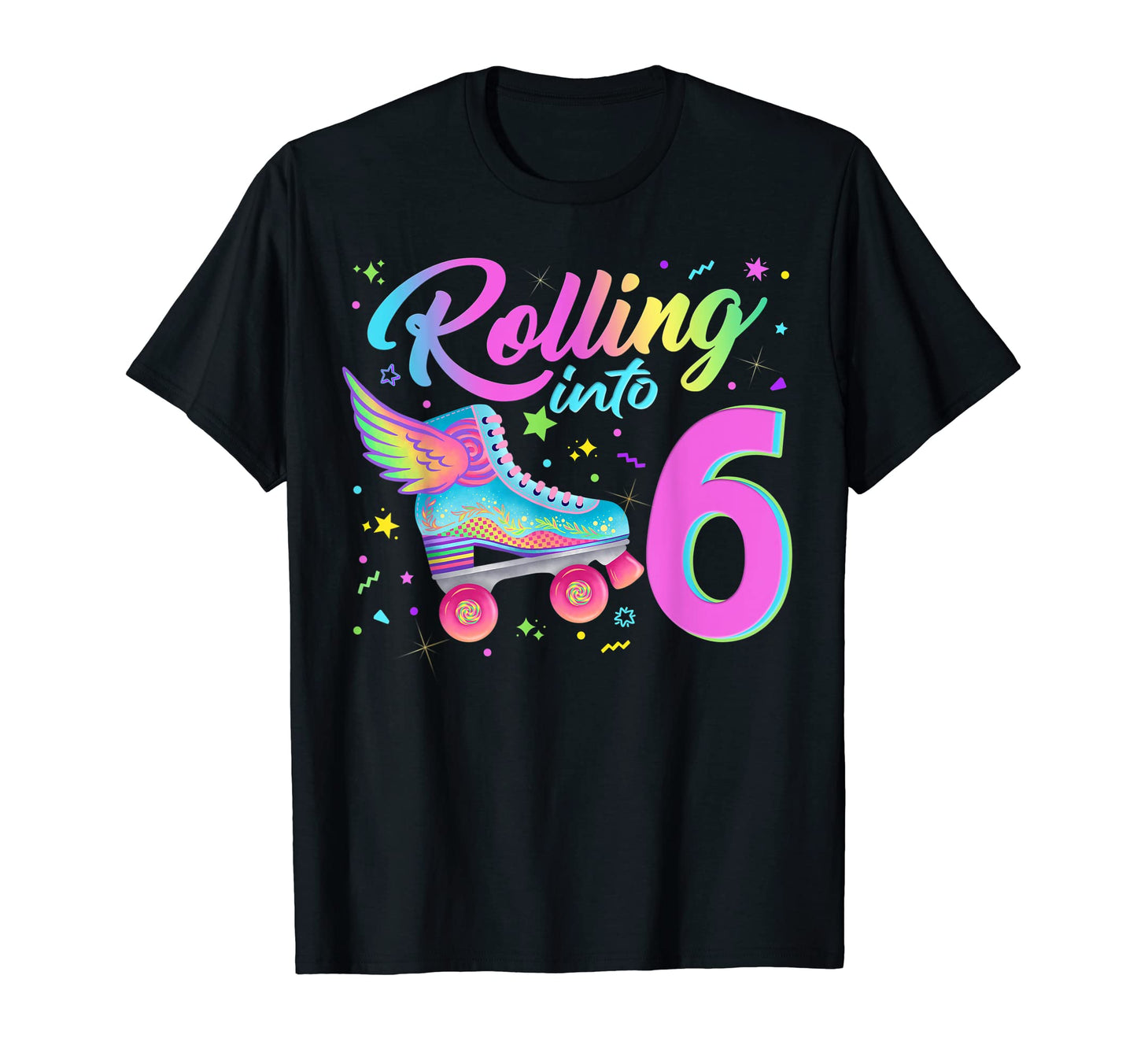 Roller Skates Brithday 90S Outfit T-Shirt - Graphic Print Unisex - T-Shirt, Sweatshirt, Hoodie