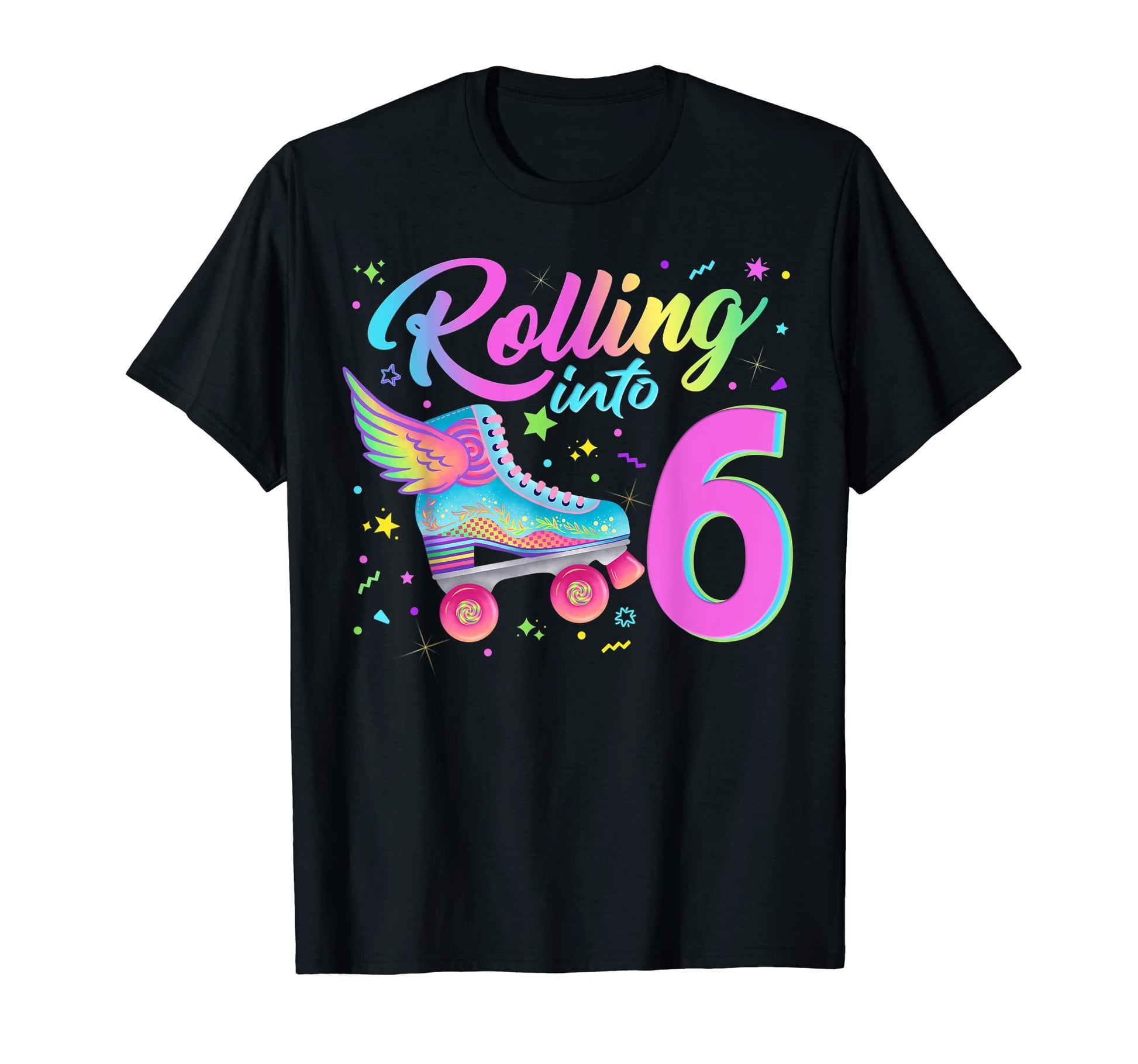 Roller Skates Brithday 90S Outfit T-Shirt - Graphic Print Unisex - T-Shirt, Sweatshirt, Hoodie