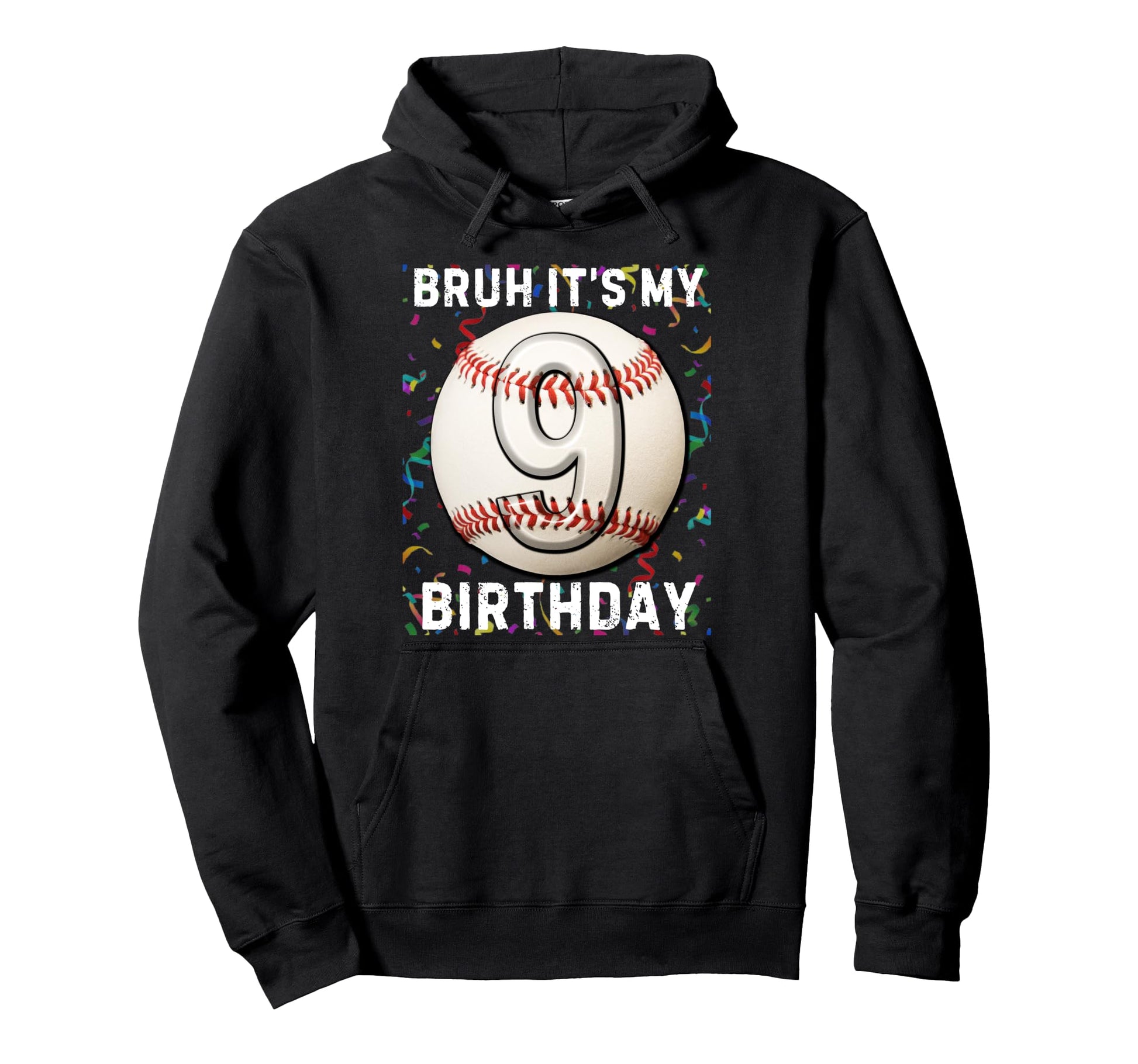 Its My 9Th Birthday Baseball 9 Year Old Hoodie - Novelty Apparel Unisex - T-Shirt, Sweatshirt, Hoodie