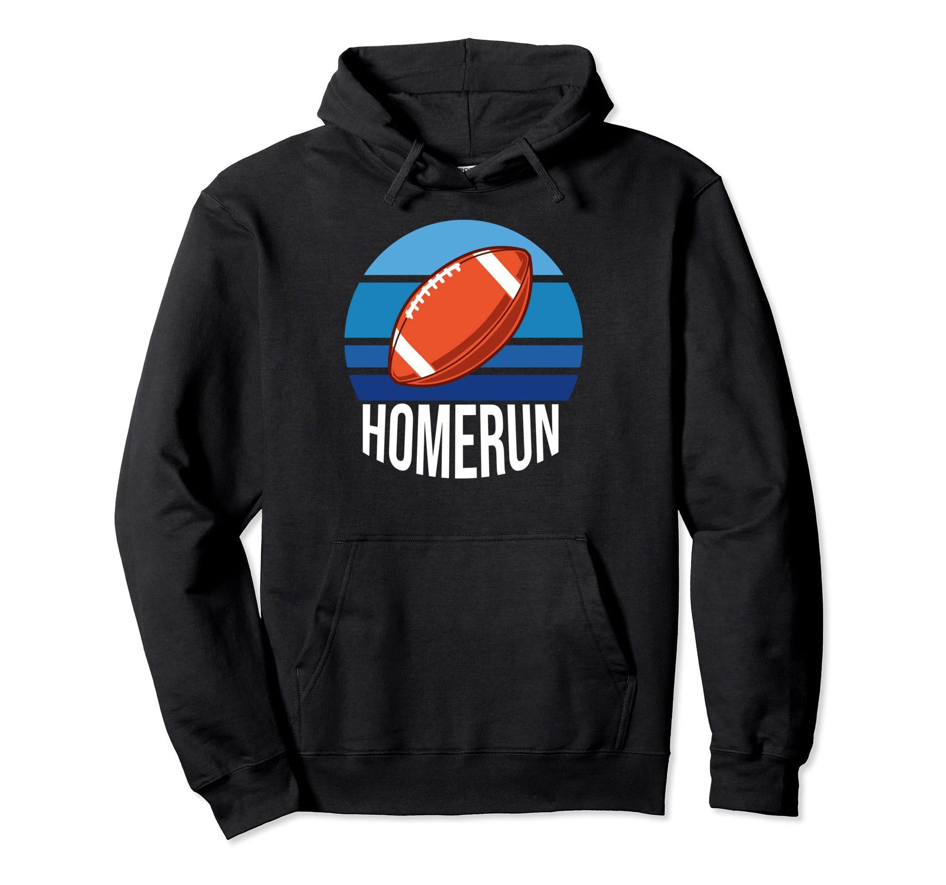 Homerun Football Baseball Funny Hoodie - Casual Everyday Wear Men Women - T-Shirt, Sweatshirt, Hoodie