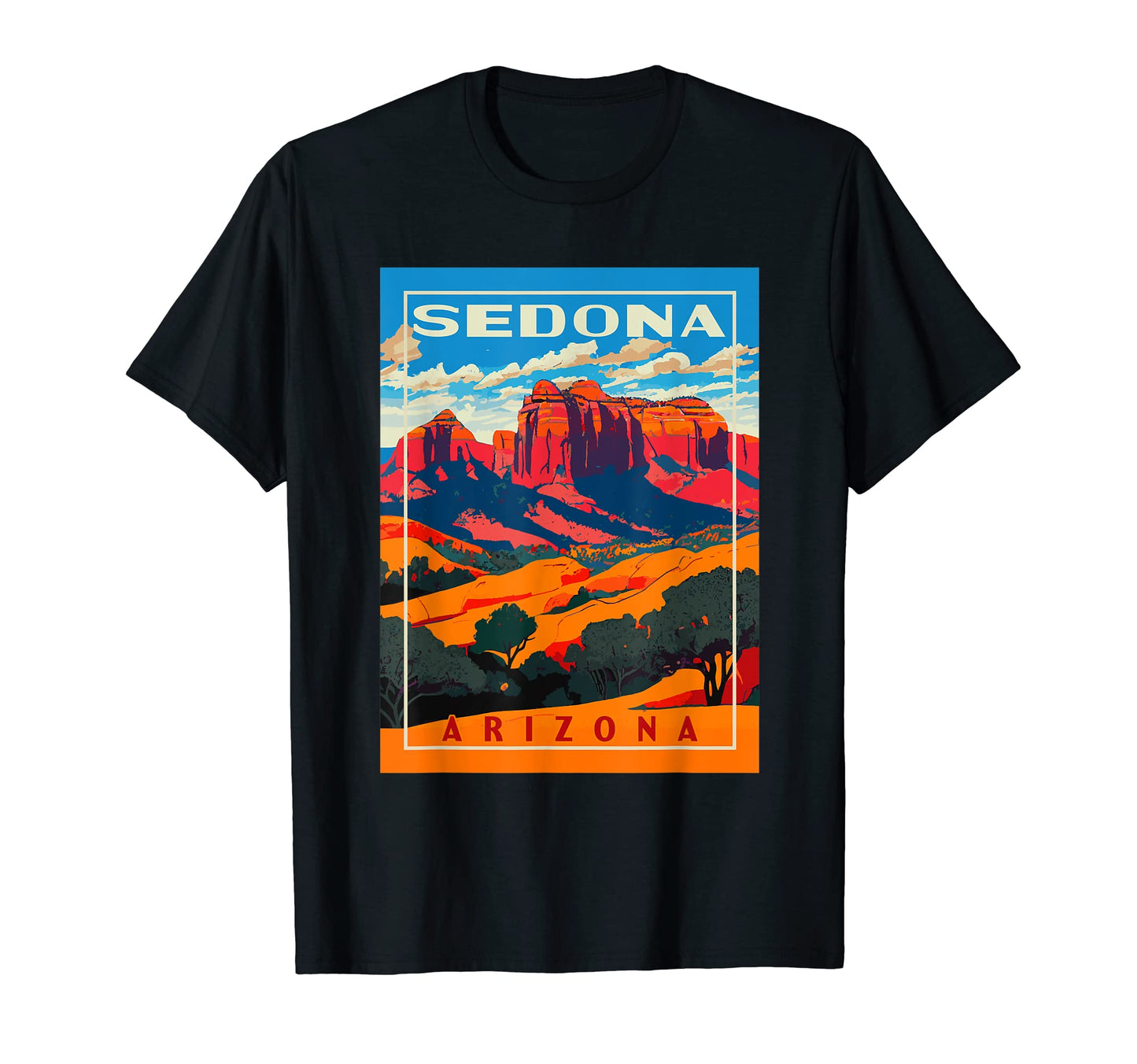 Sedona Arizona Wpa National Park T-Shirt - Streetwear Style Men Women - T-Shirt, Sweatshirt, Hoodie
