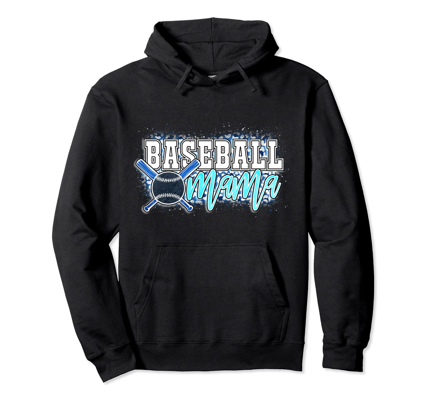 Baseball Mama Leopard D Cor Theme Hoodie - Casual Everyday Wear Men Women - T-Shirt, Sweatshirt, Hoodie