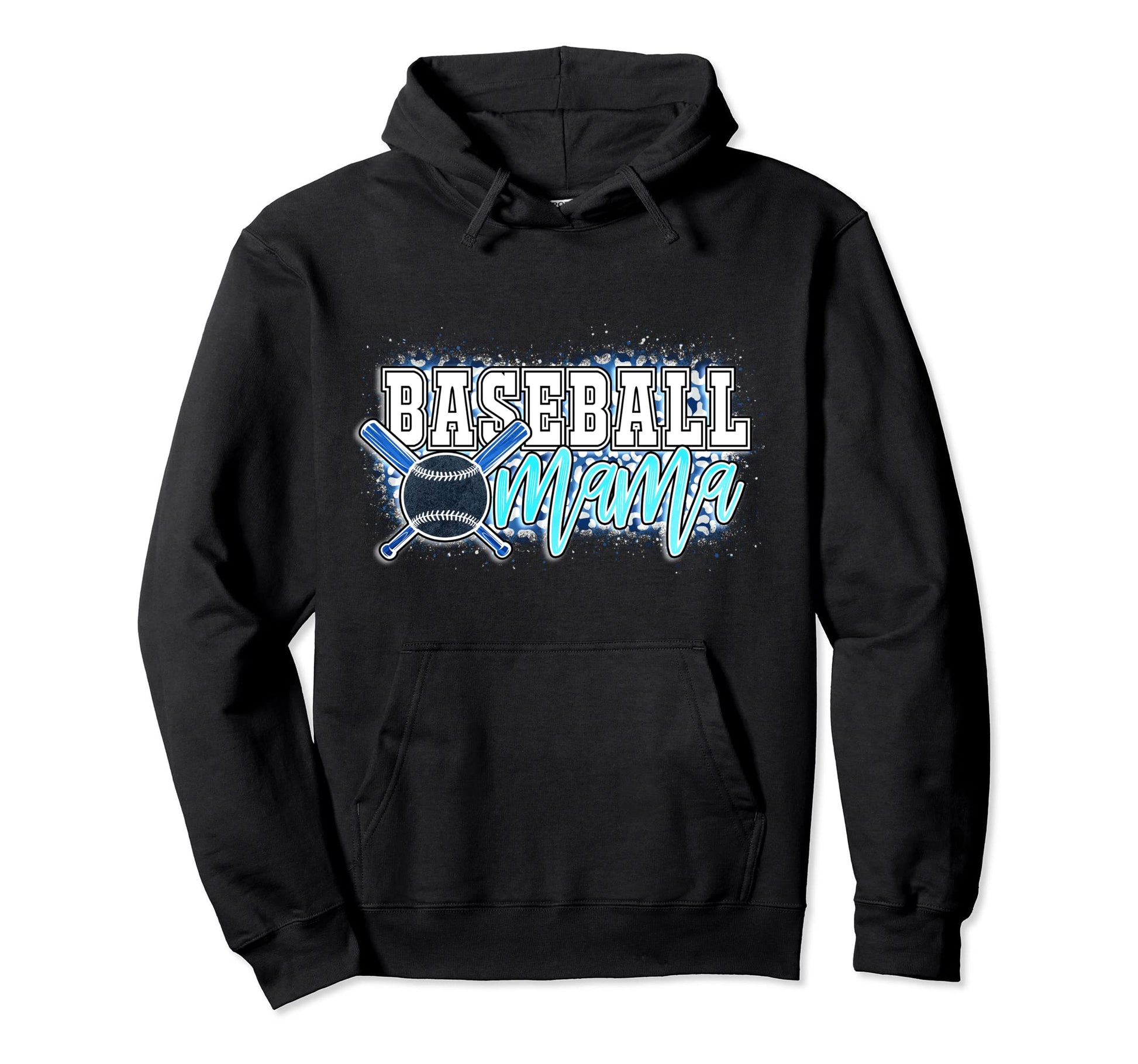Baseball Mama Leopard D Cor Theme Hoodie - Casual Everyday Wear Men Women - T-Shirt, Sweatshirt, Hoodie
