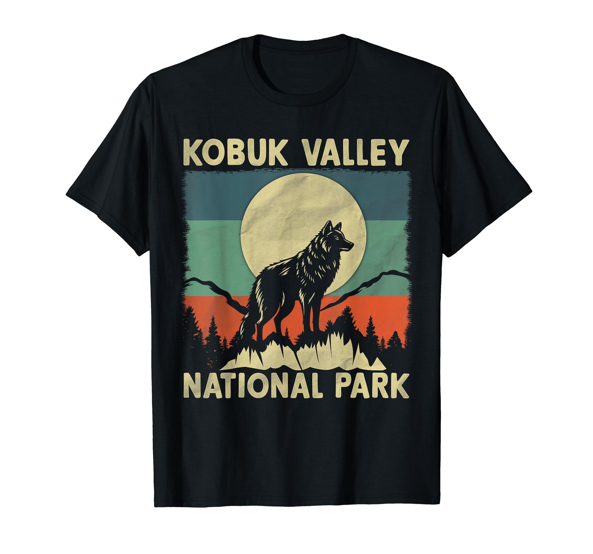Wolf Kobuk Valley National Park T-Shirt - Graphic Print Unisex - T-Shirt, Sweatshirt, Hoodie